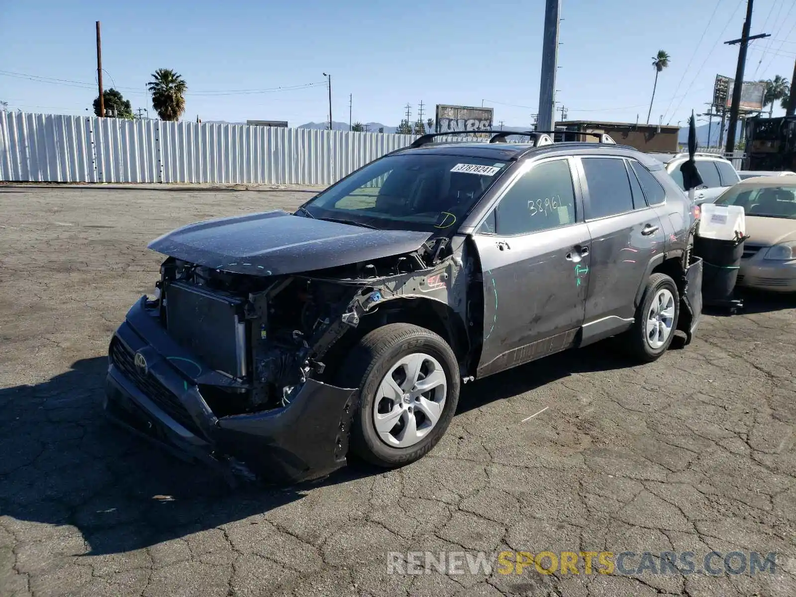 2 Photograph of a damaged car JTMK1RFV6KJ015189 TOYOTA RAV4 2019