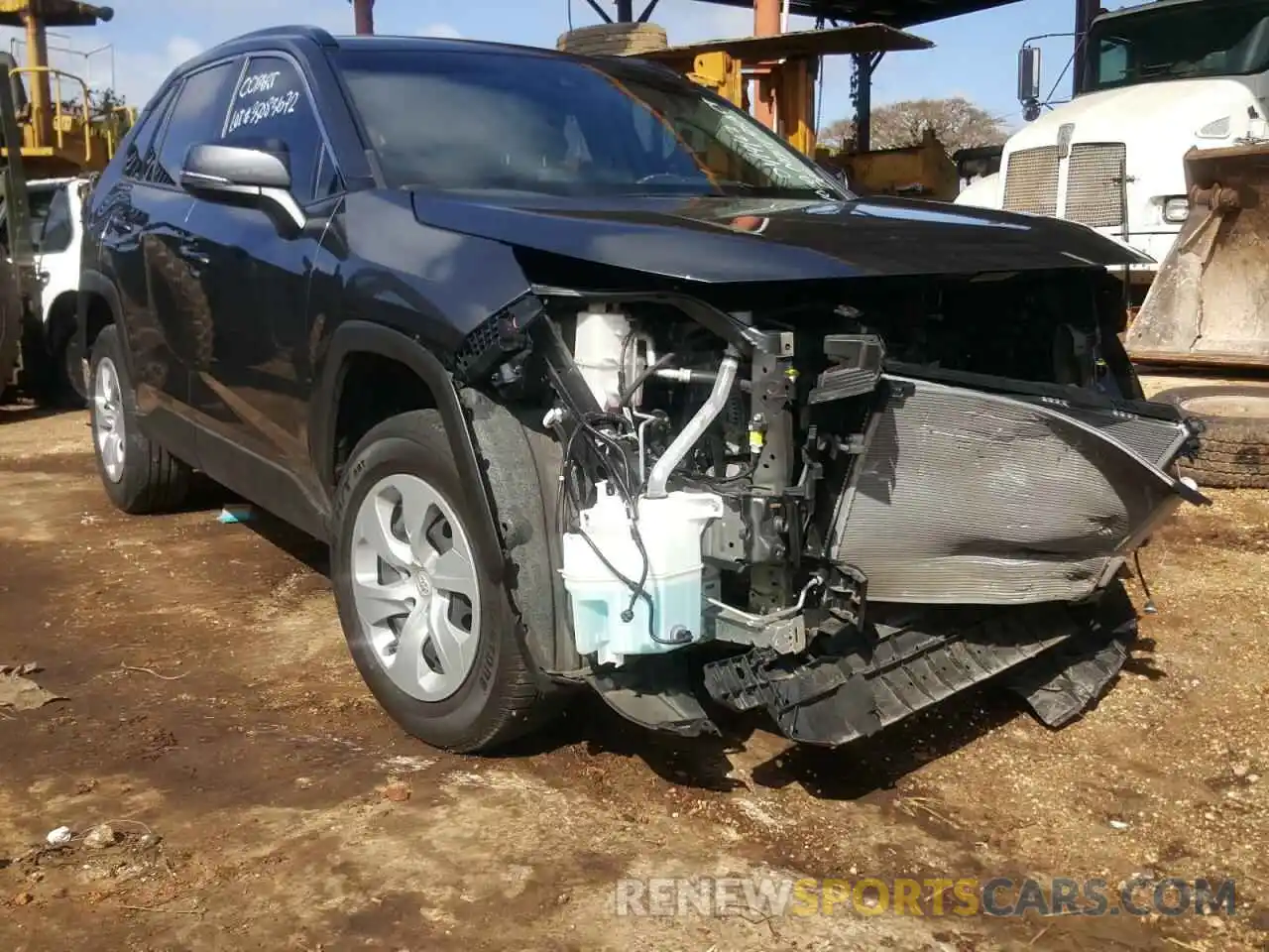 1 Photograph of a damaged car JTMK1RFV7KD037863 TOYOTA RAV4 2019