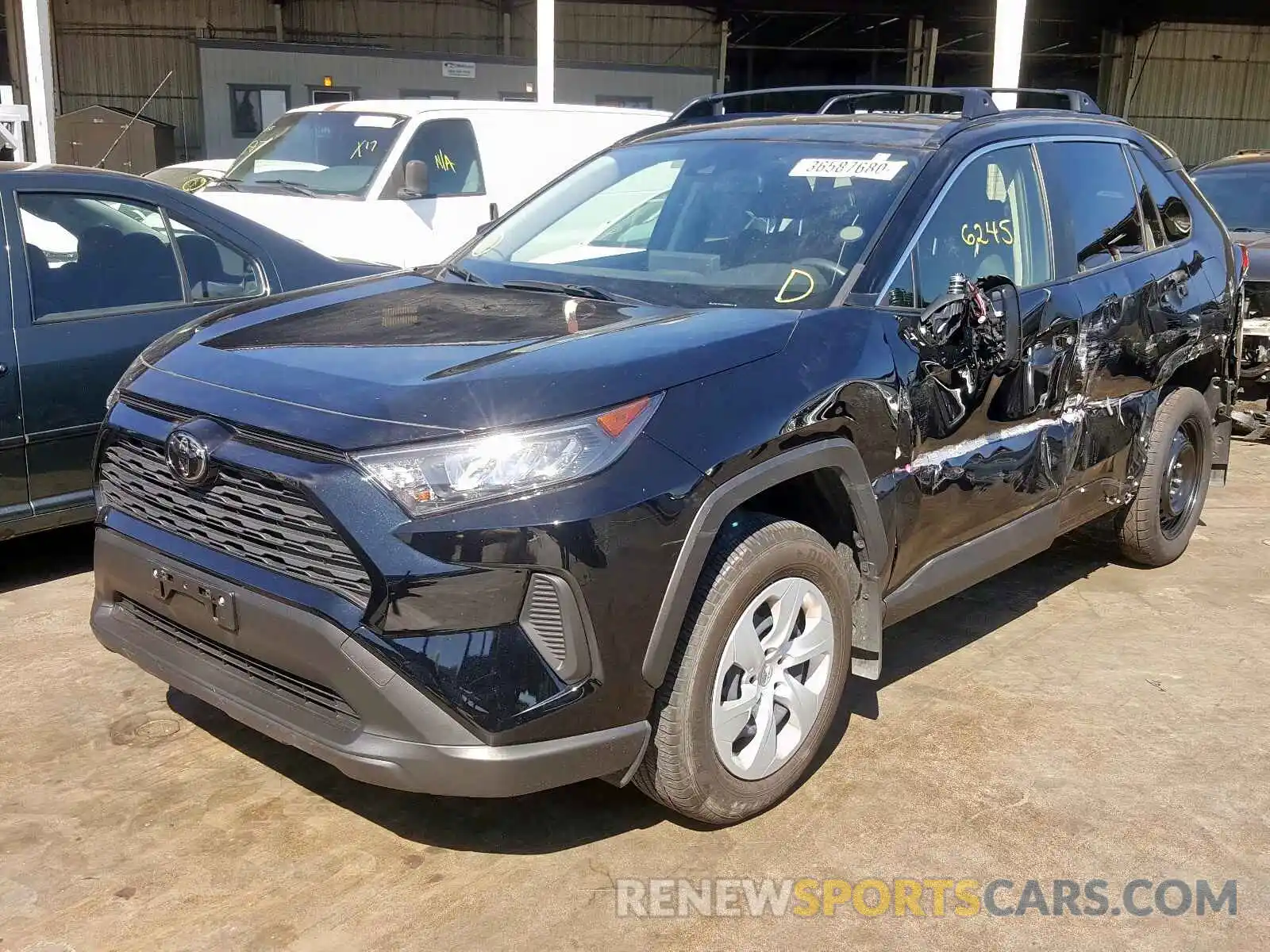 2 Фотография поврежденного автомобиля JTMK1RFV7KD500827 TOYOTA RAV4 2019