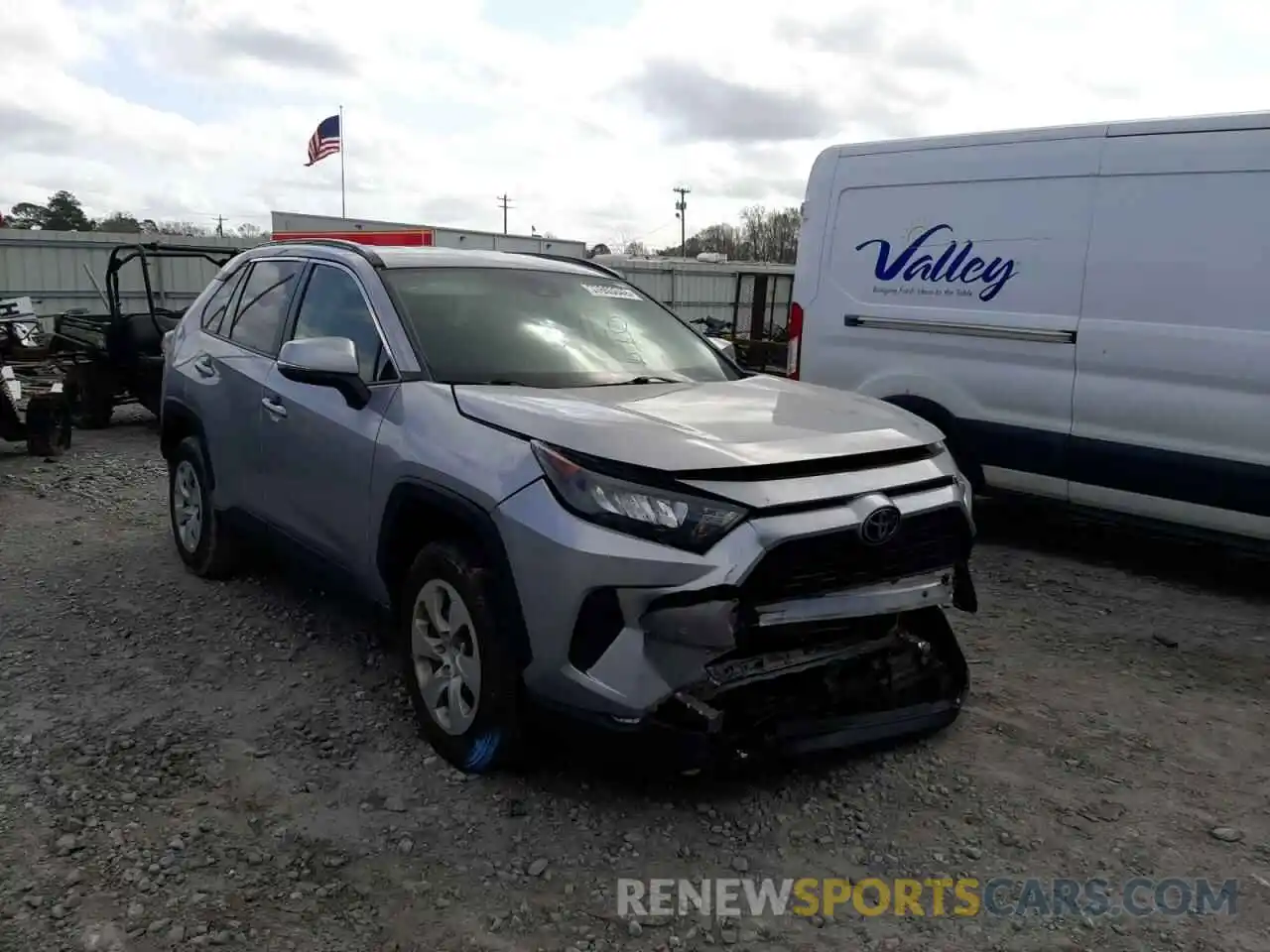 1 Photograph of a damaged car JTMK1RFV8KD006718 TOYOTA RAV4 2019