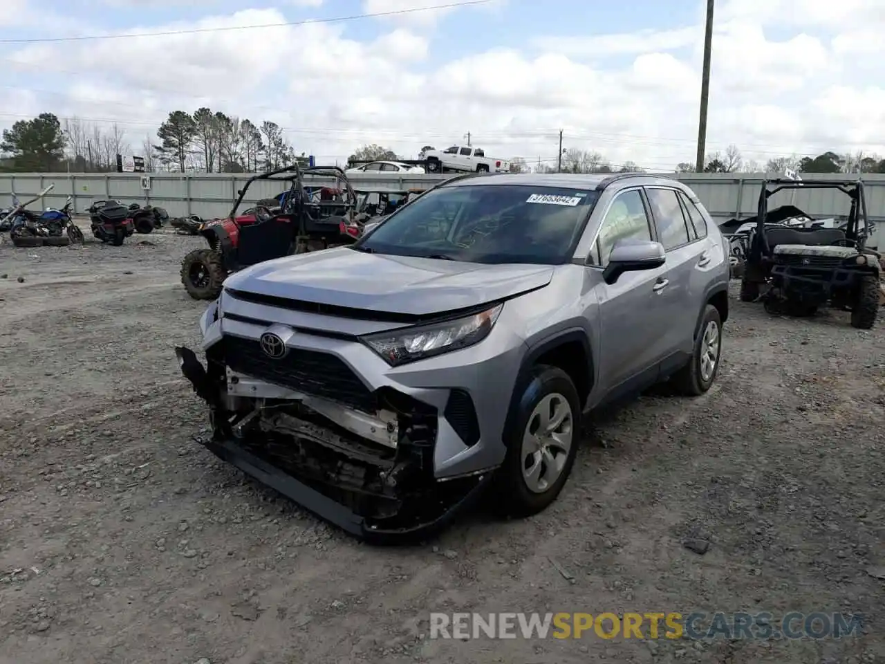 2 Фотография поврежденного автомобиля JTMK1RFV8KD006718 TOYOTA RAV4 2019