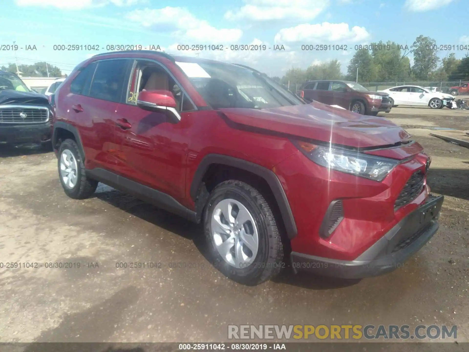 1 Photograph of a damaged car JTMK1RFV8KD014284 TOYOTA RAV4 2019