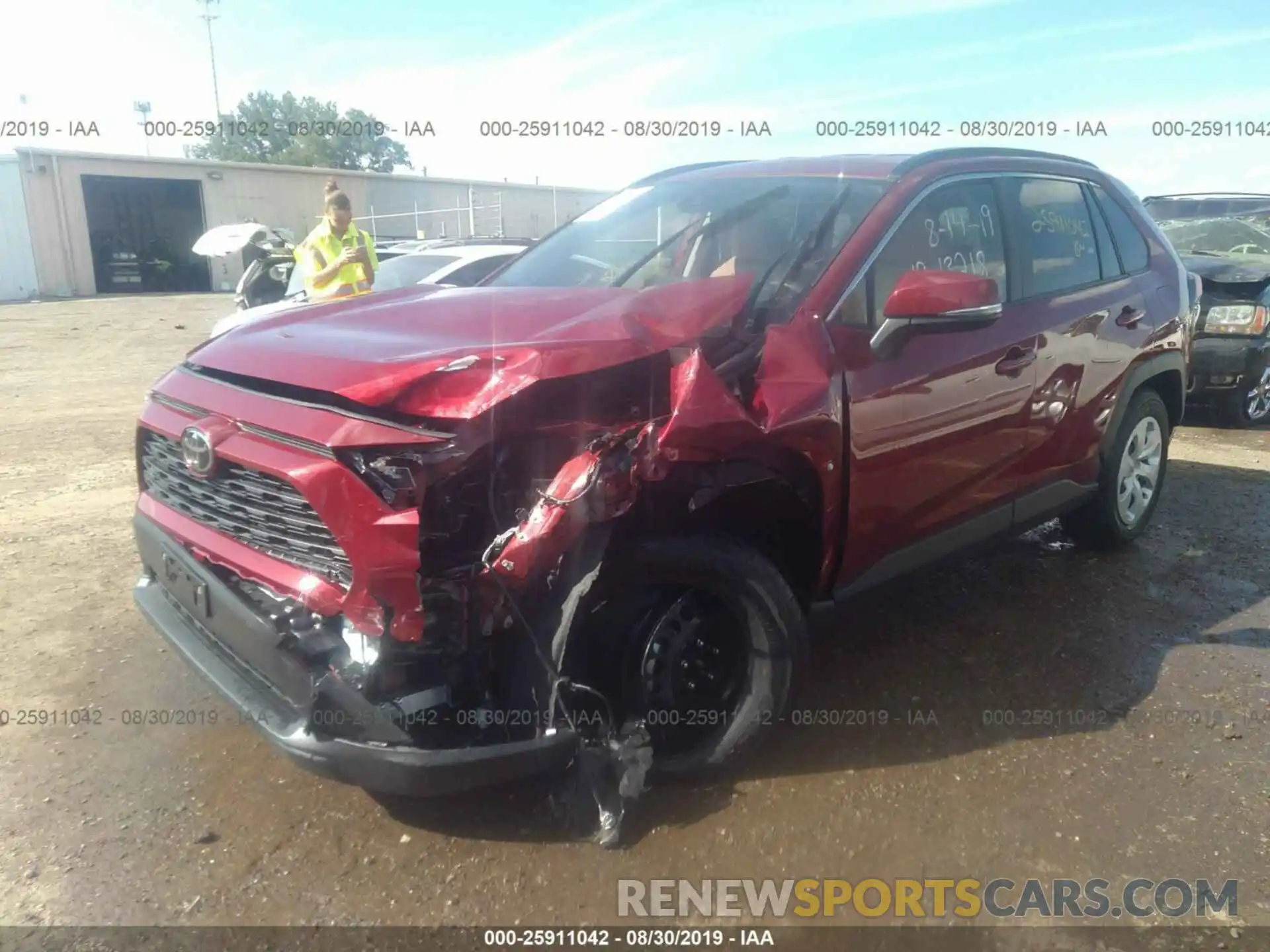 2 Photograph of a damaged car JTMK1RFV8KD014284 TOYOTA RAV4 2019