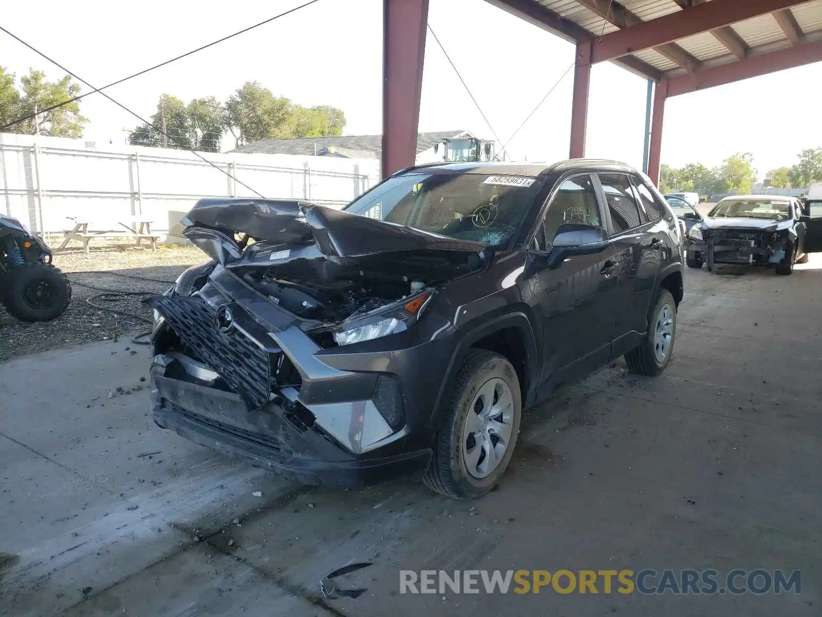 2 Photograph of a damaged car JTMK1RFV8KD021963 TOYOTA RAV4 2019