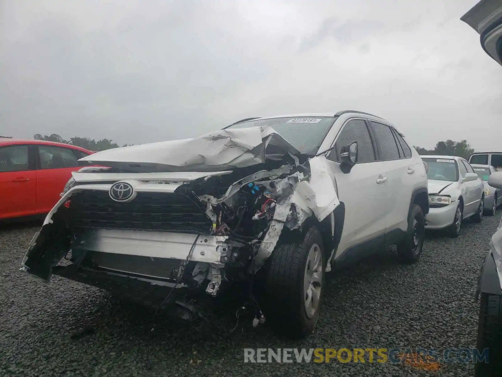 2 Photograph of a damaged car JTMK1RFV8KD032753 TOYOTA RAV4 2019