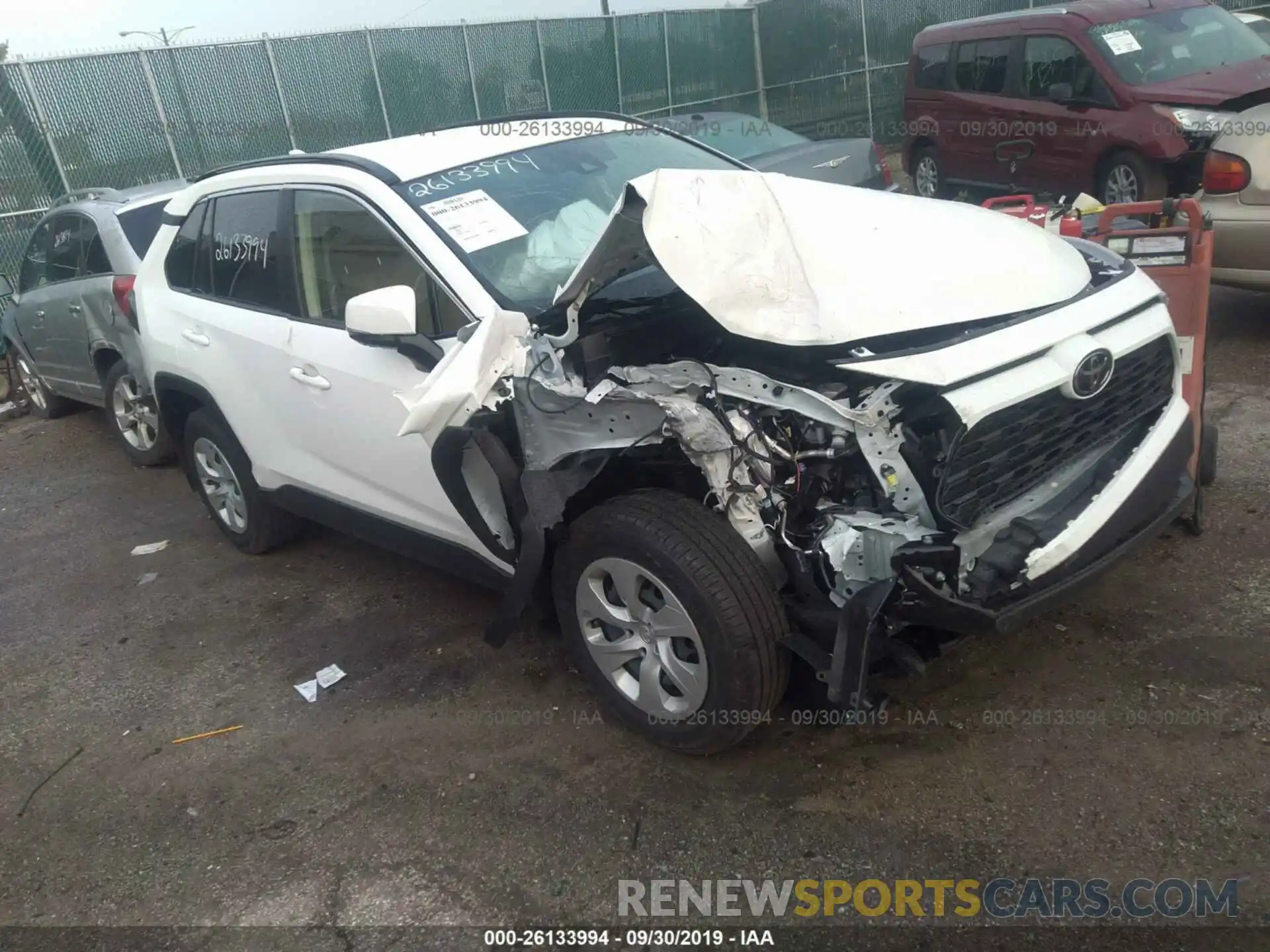 1 Photograph of a damaged car JTMK1RFV9KD017646 TOYOTA RAV4 2019