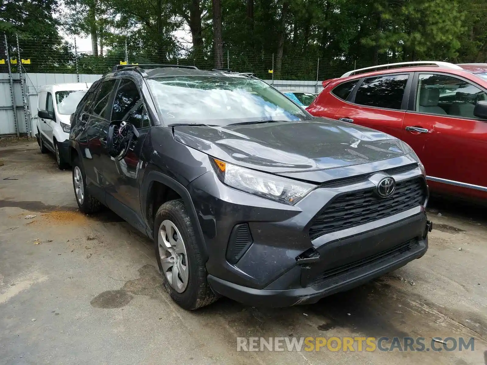 1 Photograph of a damaged car JTMK1RFV9KD033703 TOYOTA RAV4 2019