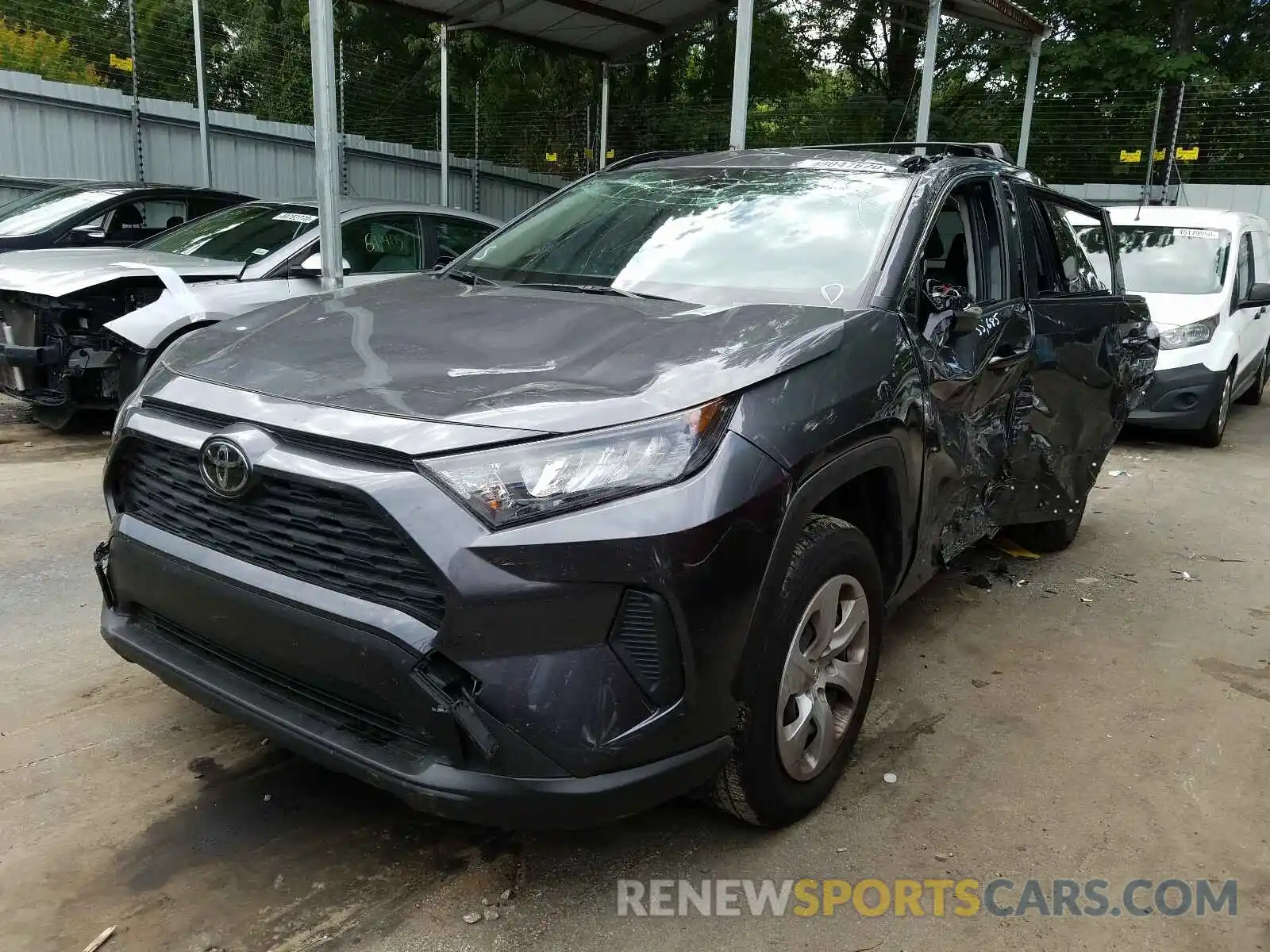 2 Photograph of a damaged car JTMK1RFV9KD033703 TOYOTA RAV4 2019