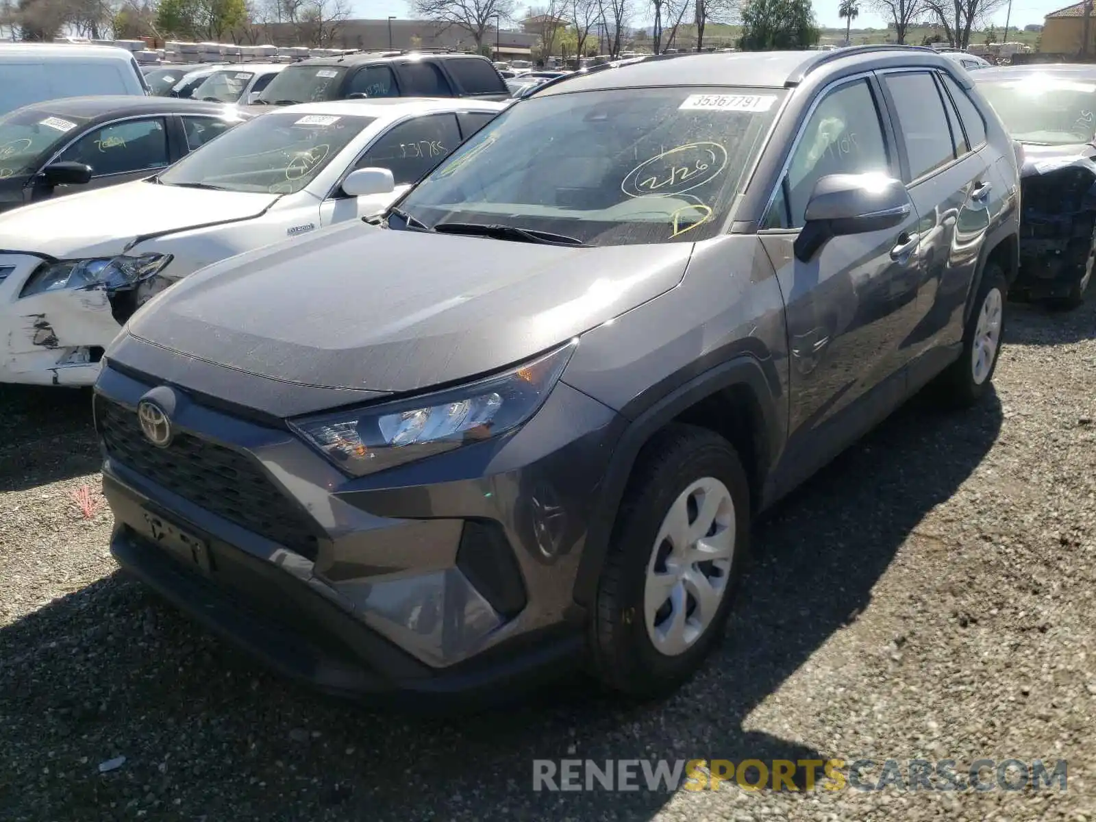 2 Photograph of a damaged car JTMK1RFV9KJ003862 TOYOTA RAV4 2019