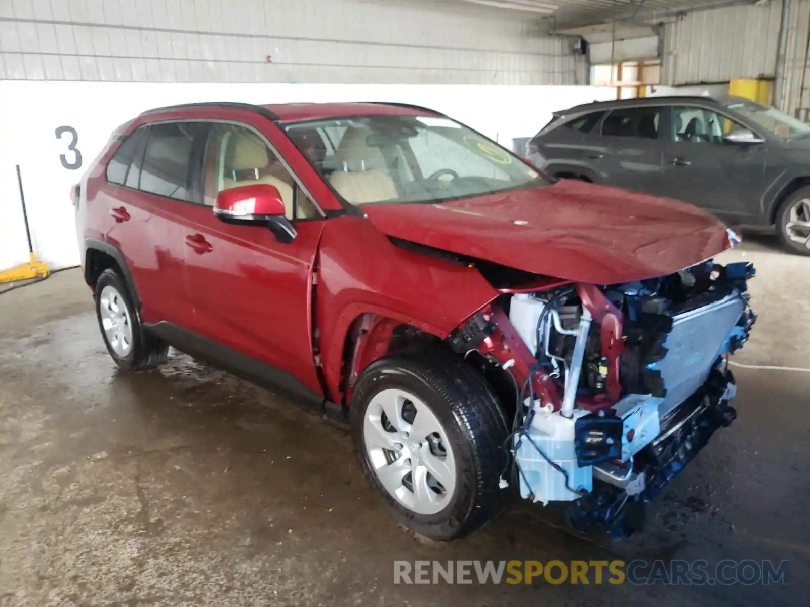 1 Photograph of a damaged car JTMK1RFV9KJ007071 TOYOTA RAV4 2019