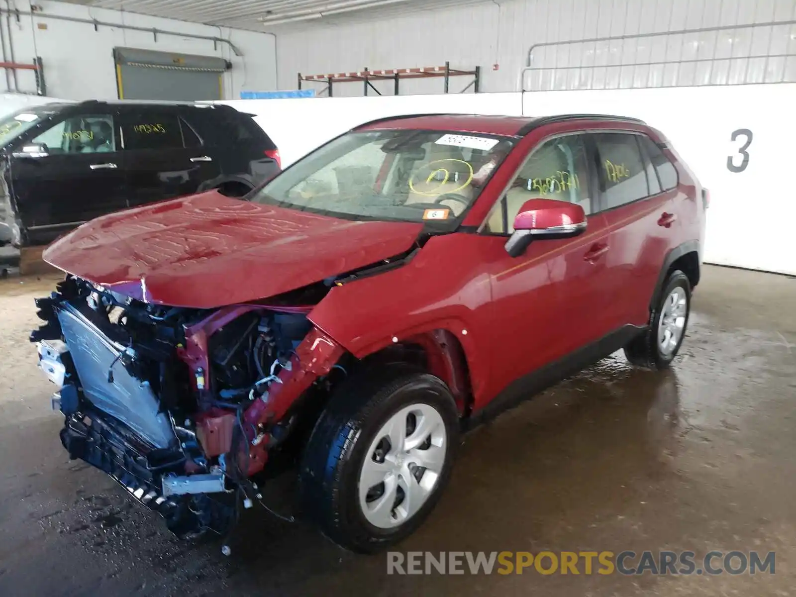 2 Photograph of a damaged car JTMK1RFV9KJ007071 TOYOTA RAV4 2019