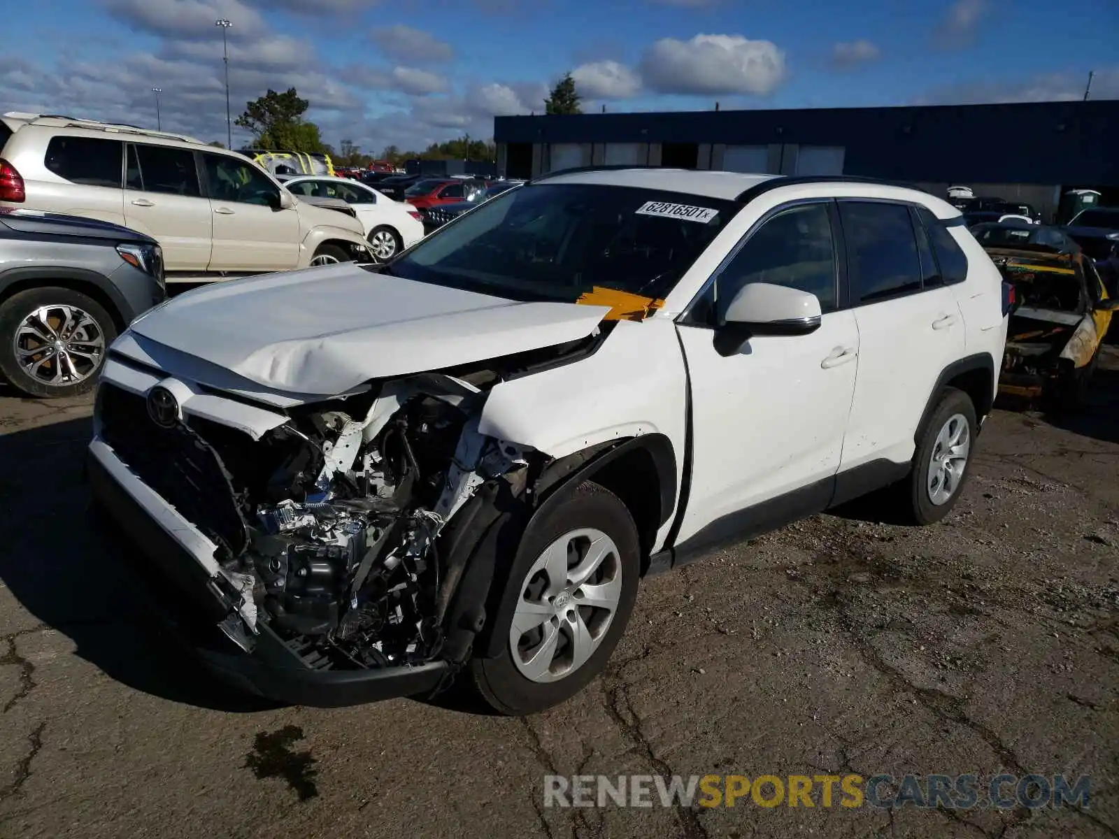 2 Photograph of a damaged car JTMK1RFVXKD007837 TOYOTA RAV4 2019