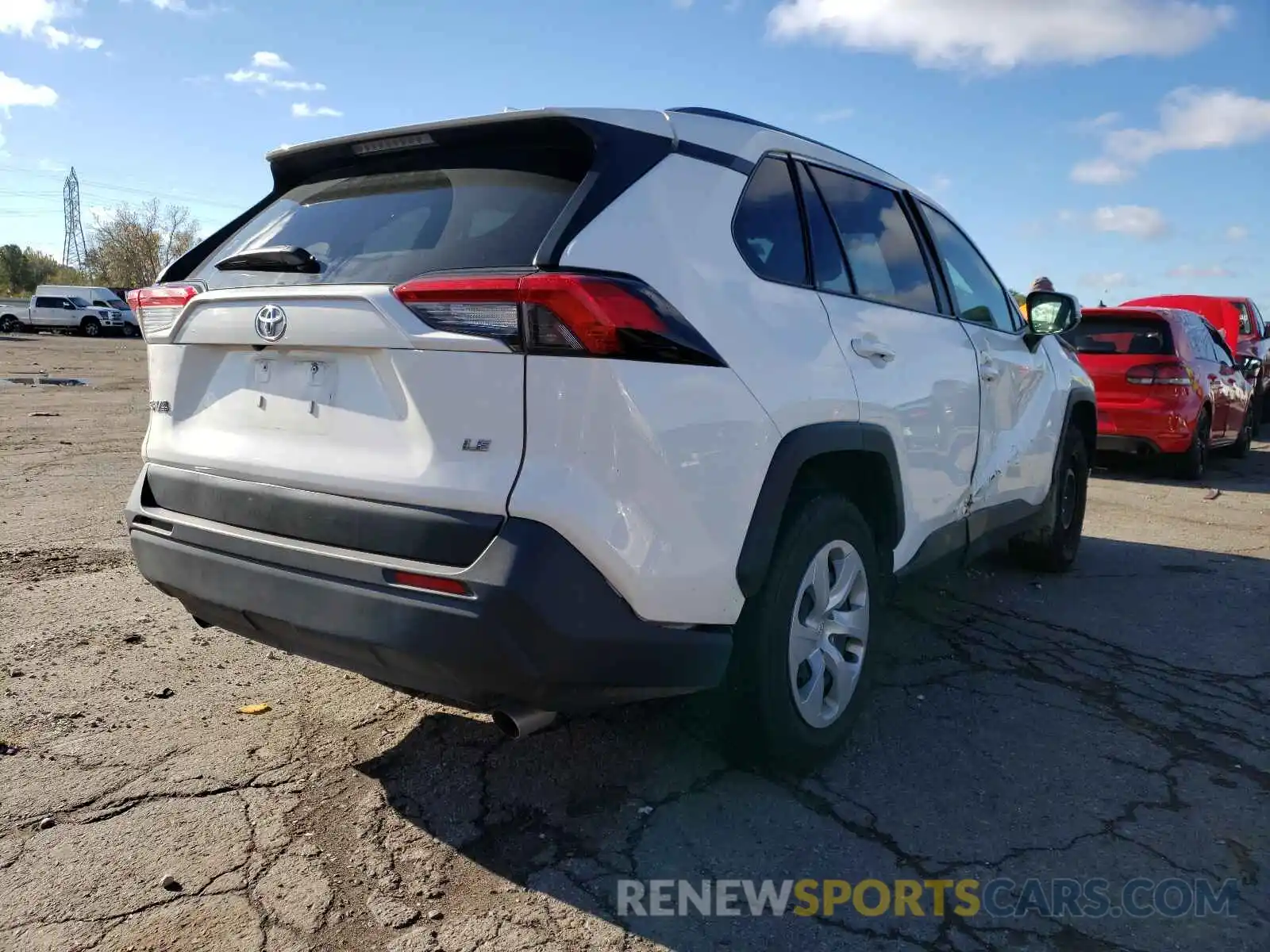 4 Photograph of a damaged car JTMK1RFVXKD007837 TOYOTA RAV4 2019