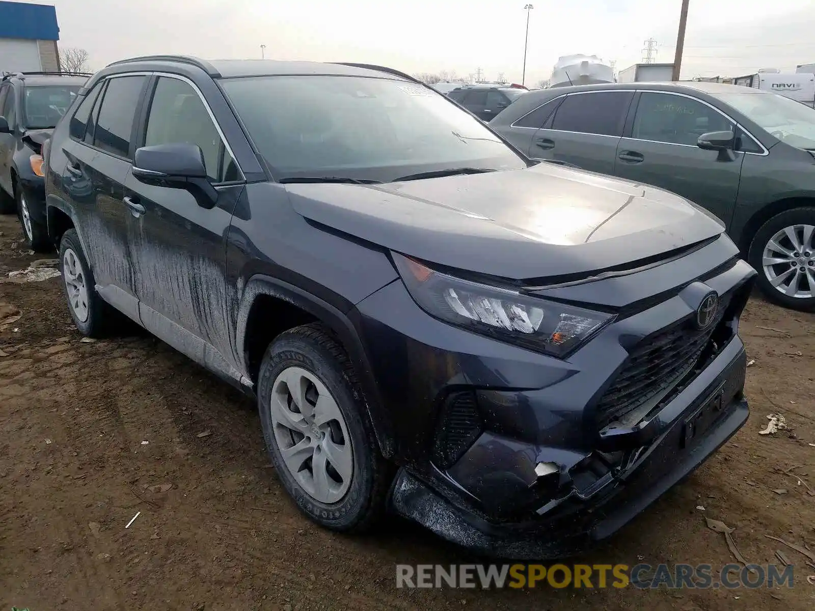 1 Photograph of a damaged car JTMK1RFVXKD009166 TOYOTA RAV4 2019