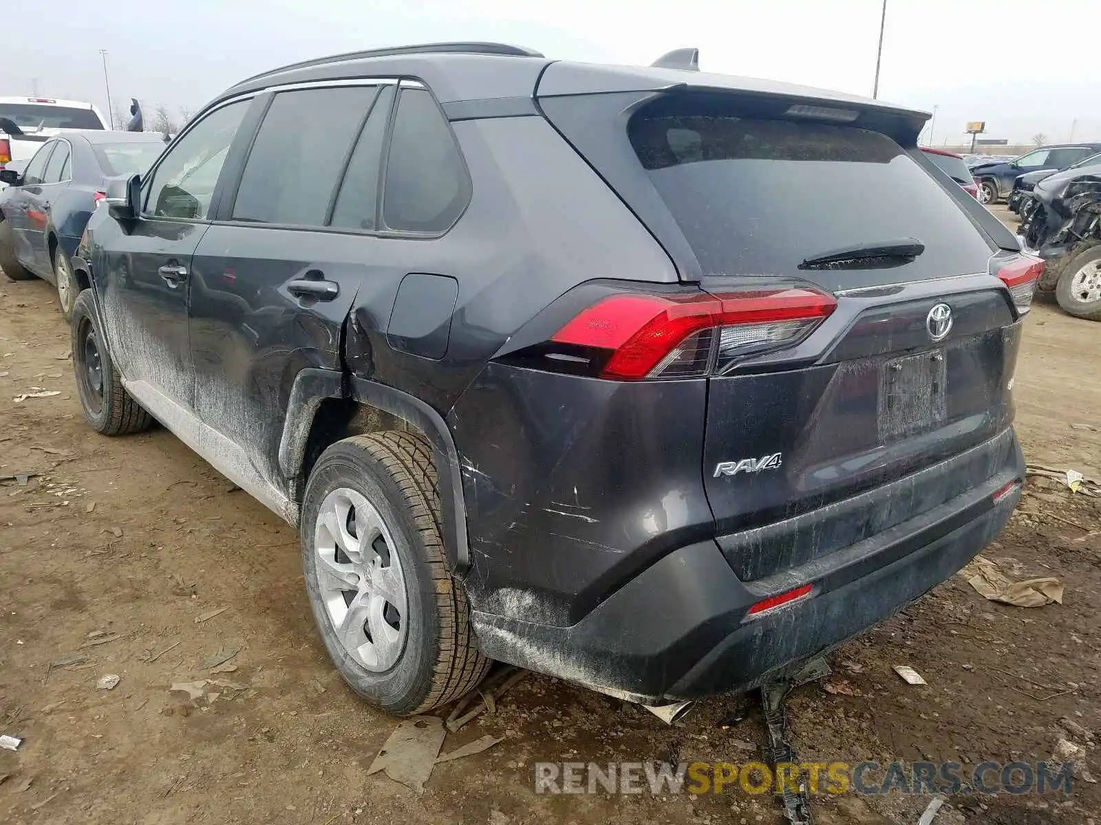 3 Фотография поврежденного автомобиля JTMK1RFVXKD009166 TOYOTA RAV4 2019