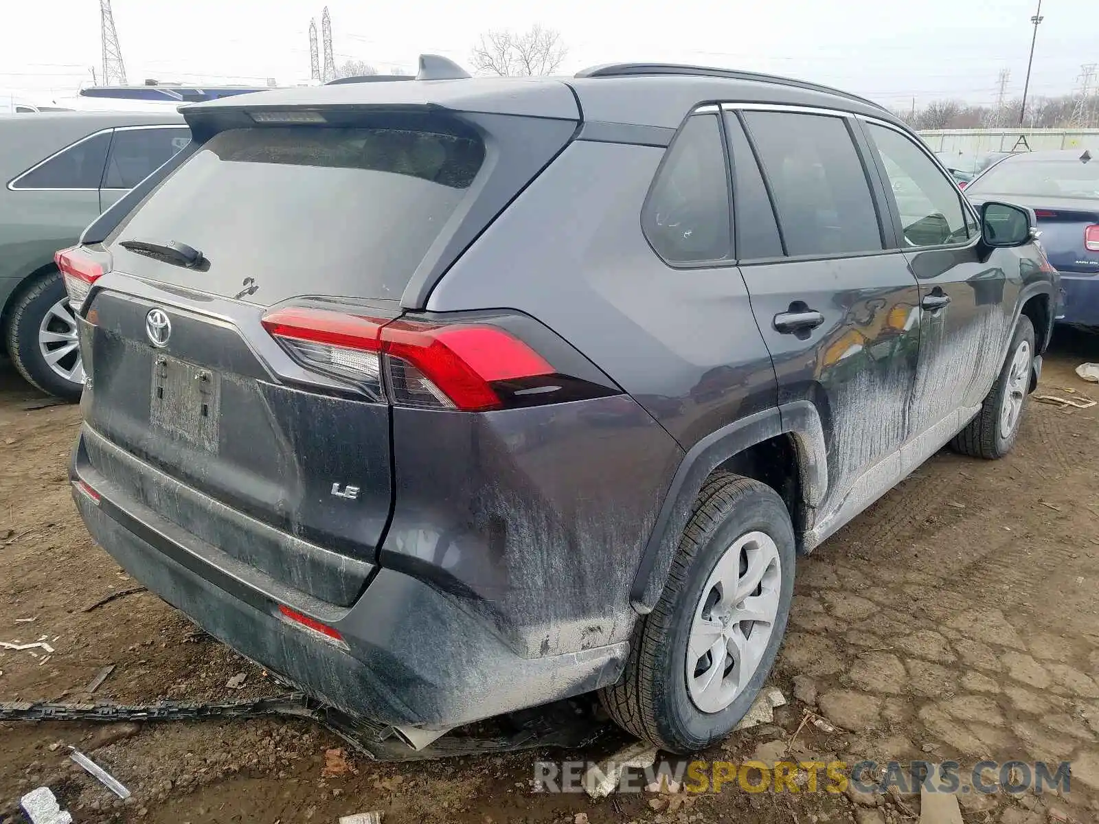 4 Фотография поврежденного автомобиля JTMK1RFVXKD009166 TOYOTA RAV4 2019