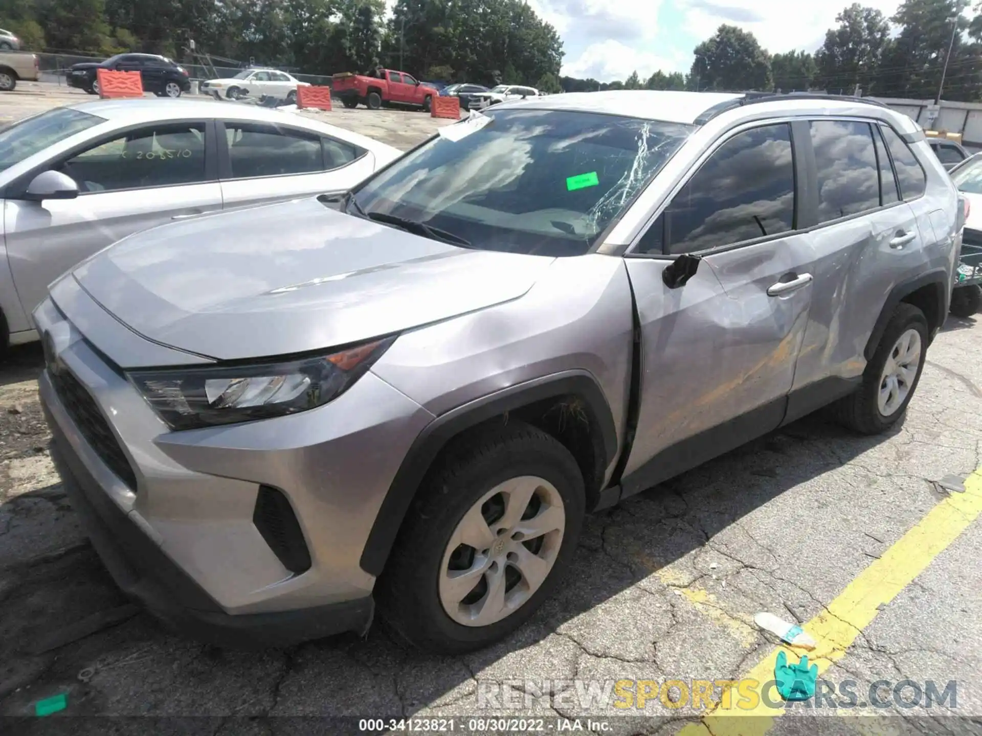 2 Фотография поврежденного автомобиля JTMK1RFVXKD034522 TOYOTA RAV4 2019