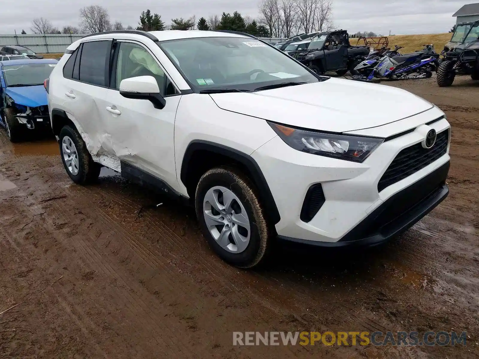 1 Photograph of a damaged car JTMK1RFVXKJ006320 TOYOTA RAV4 2019