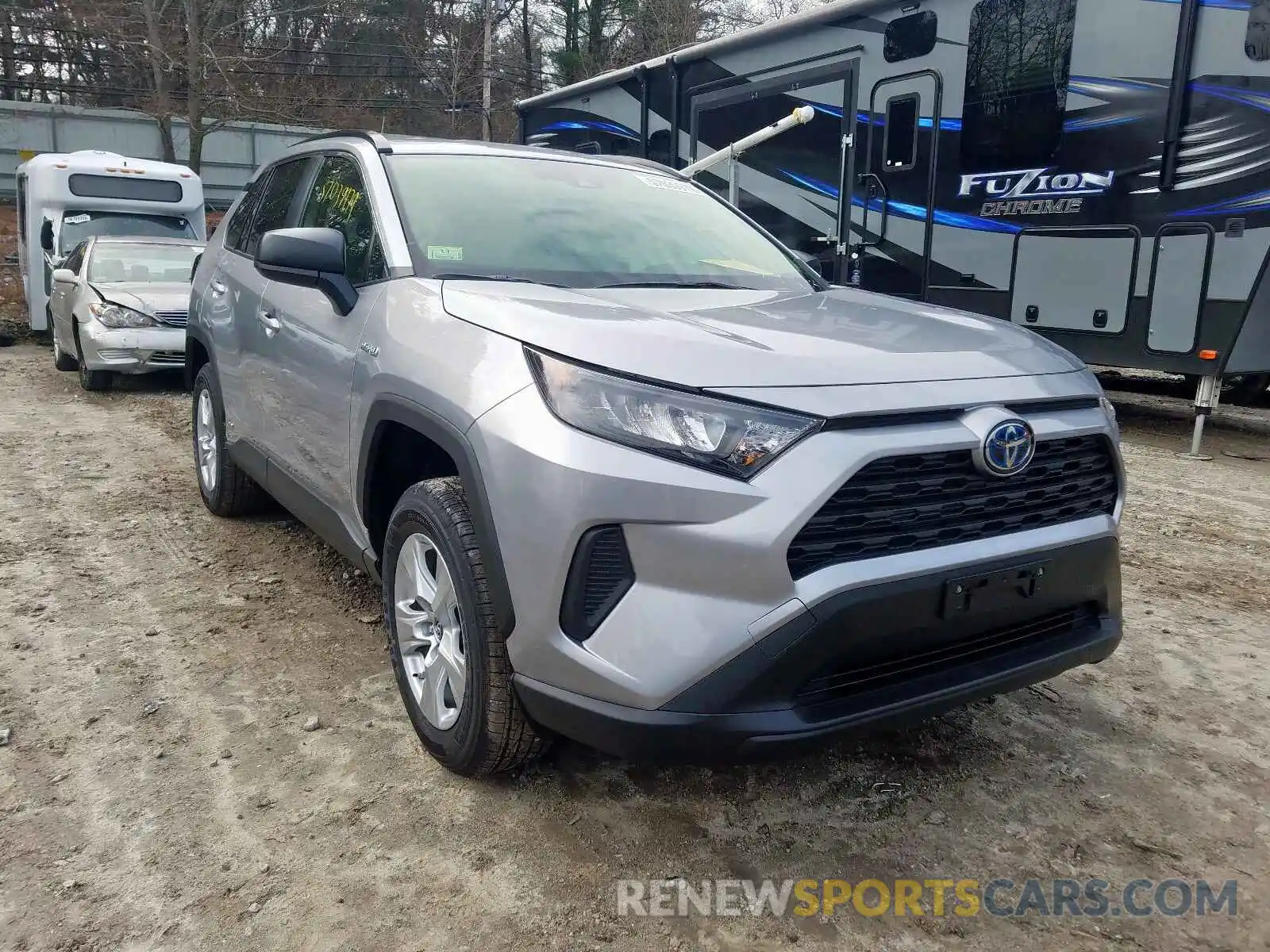 1 Photograph of a damaged car JTMLWRFV0KD514753 TOYOTA RAV4 2019