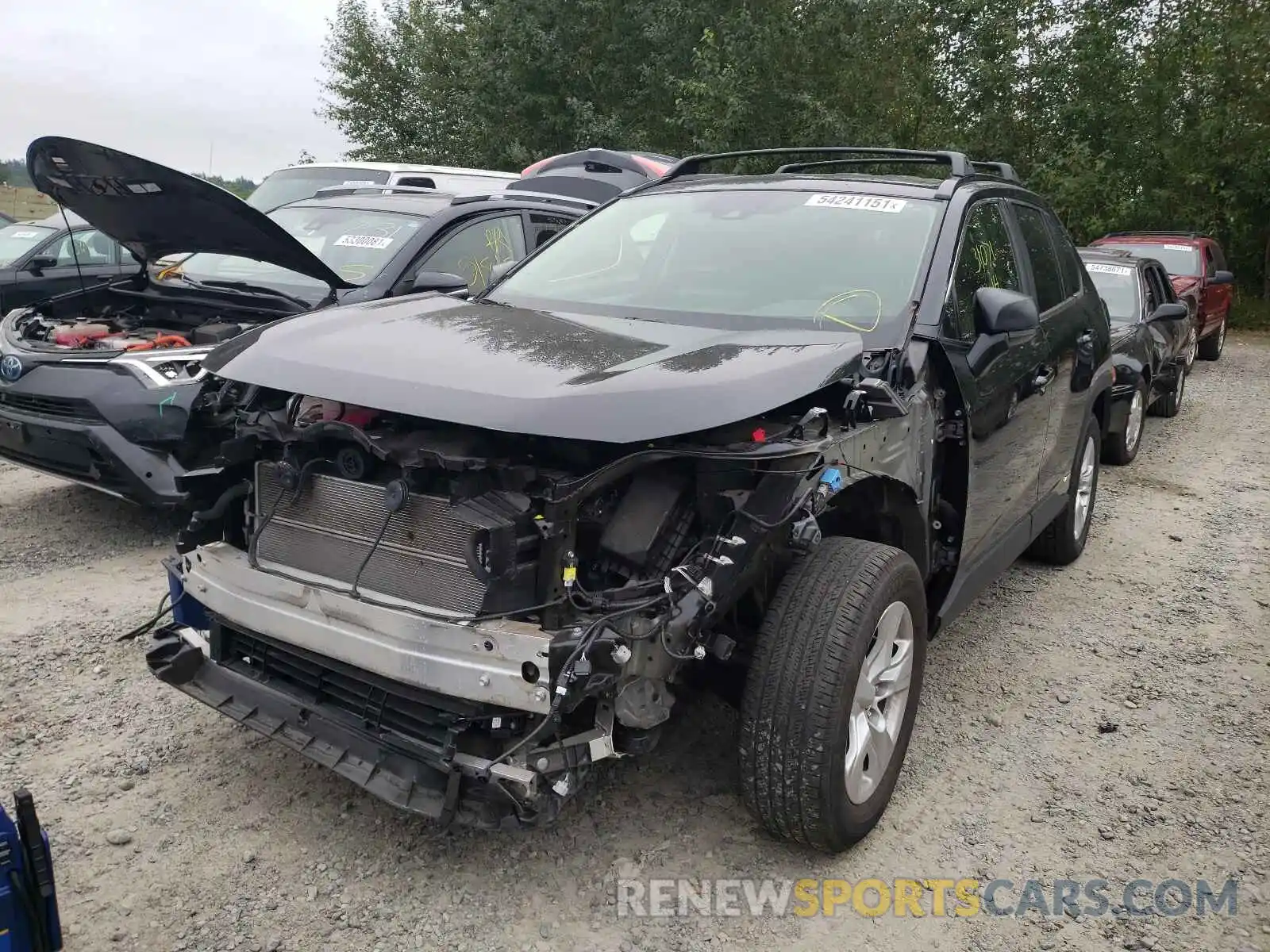 2 Фотография поврежденного автомобиля JTMLWRFV1KD010714 TOYOTA RAV4 2019