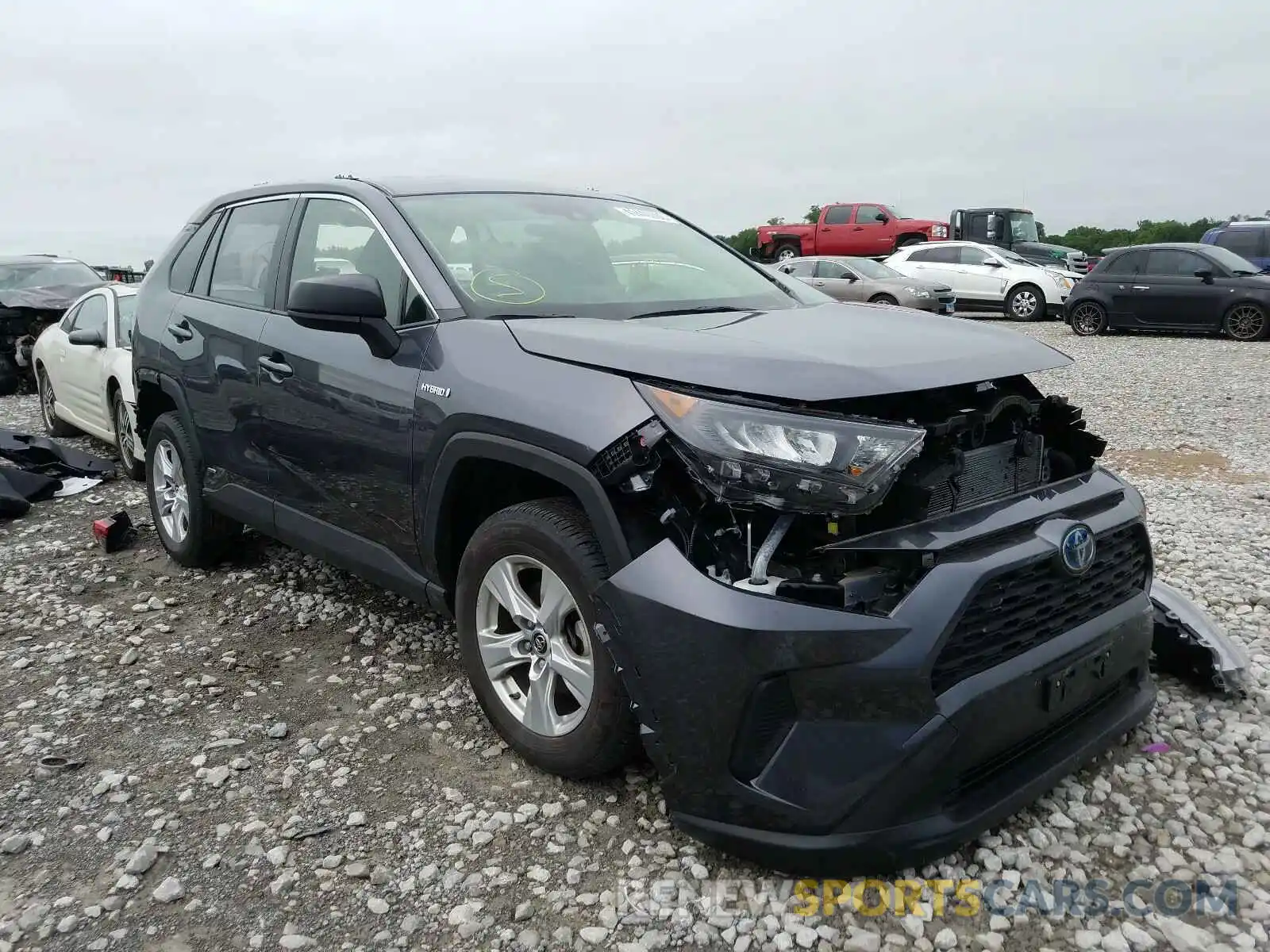 1 Photograph of a damaged car JTMLWRFV1KD513756 TOYOTA RAV4 2019