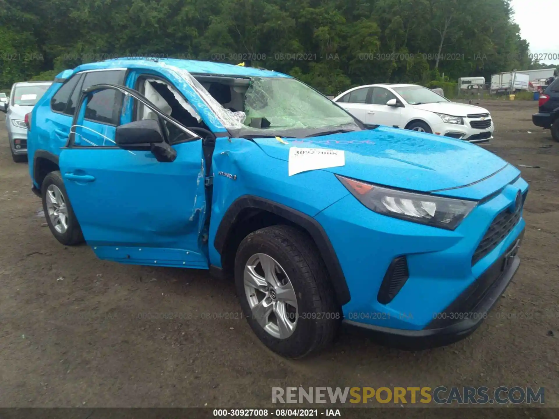 1 Photograph of a damaged car JTMLWRFV1KJ018877 TOYOTA RAV4 2019