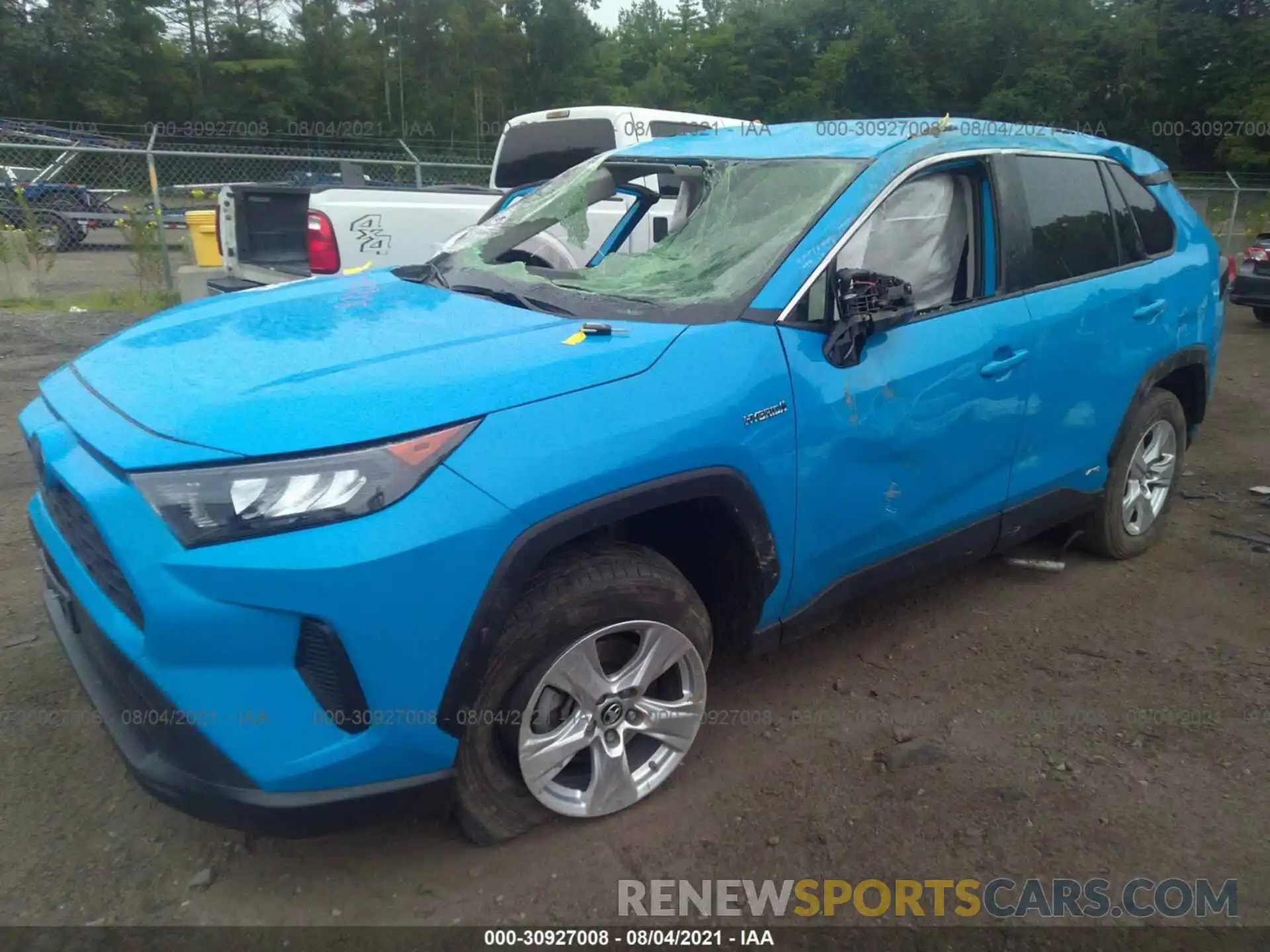 2 Photograph of a damaged car JTMLWRFV1KJ018877 TOYOTA RAV4 2019