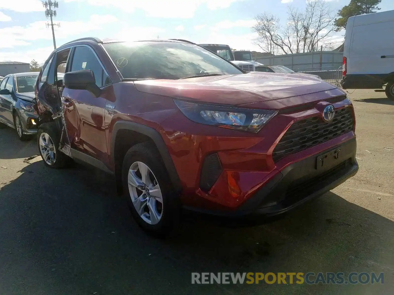 1 Photograph of a damaged car JTMLWRFV2KD005165 TOYOTA RAV4 2019