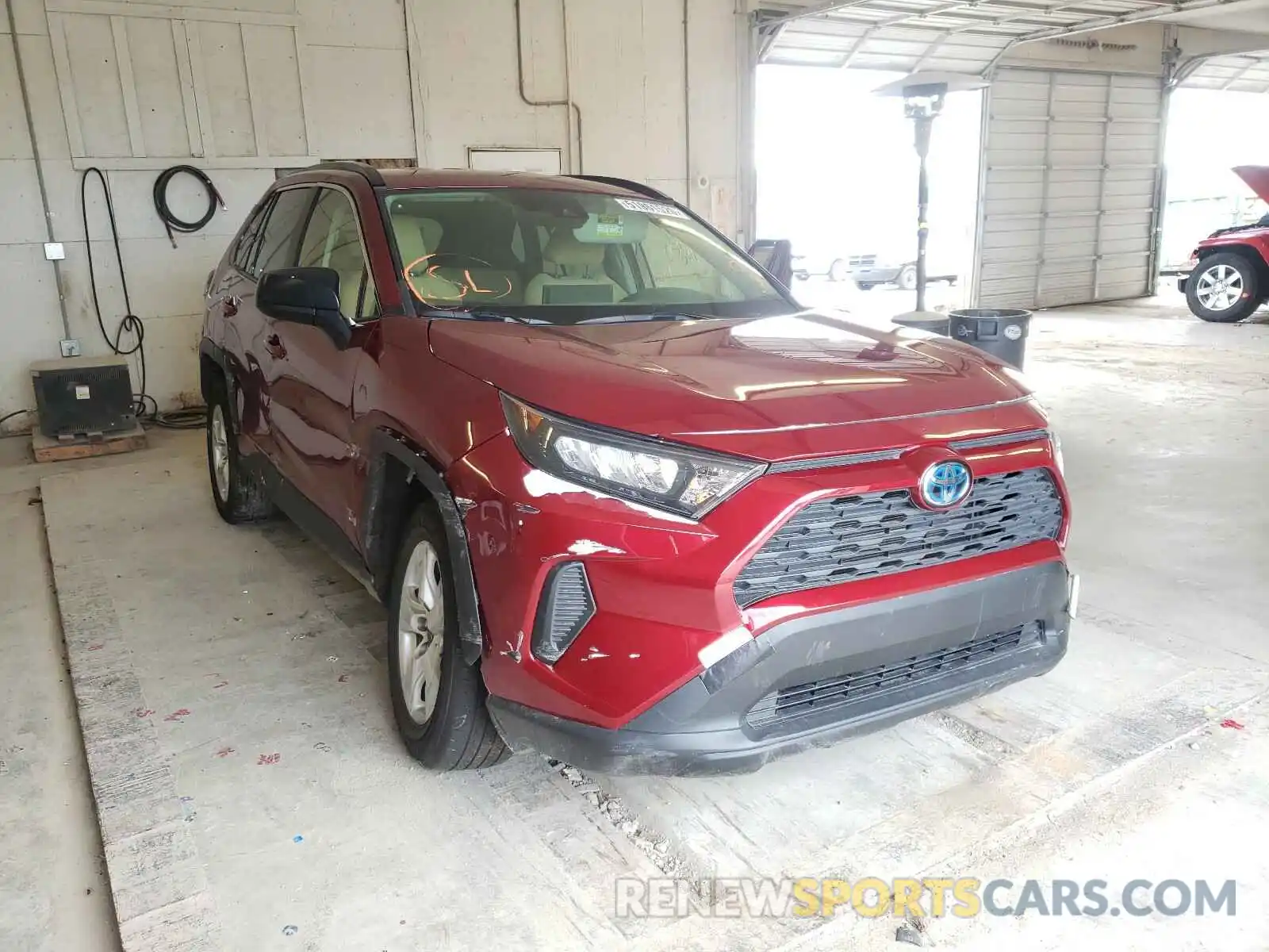 1 Photograph of a damaged car JTMLWRFV2KD035394 TOYOTA RAV4 2019