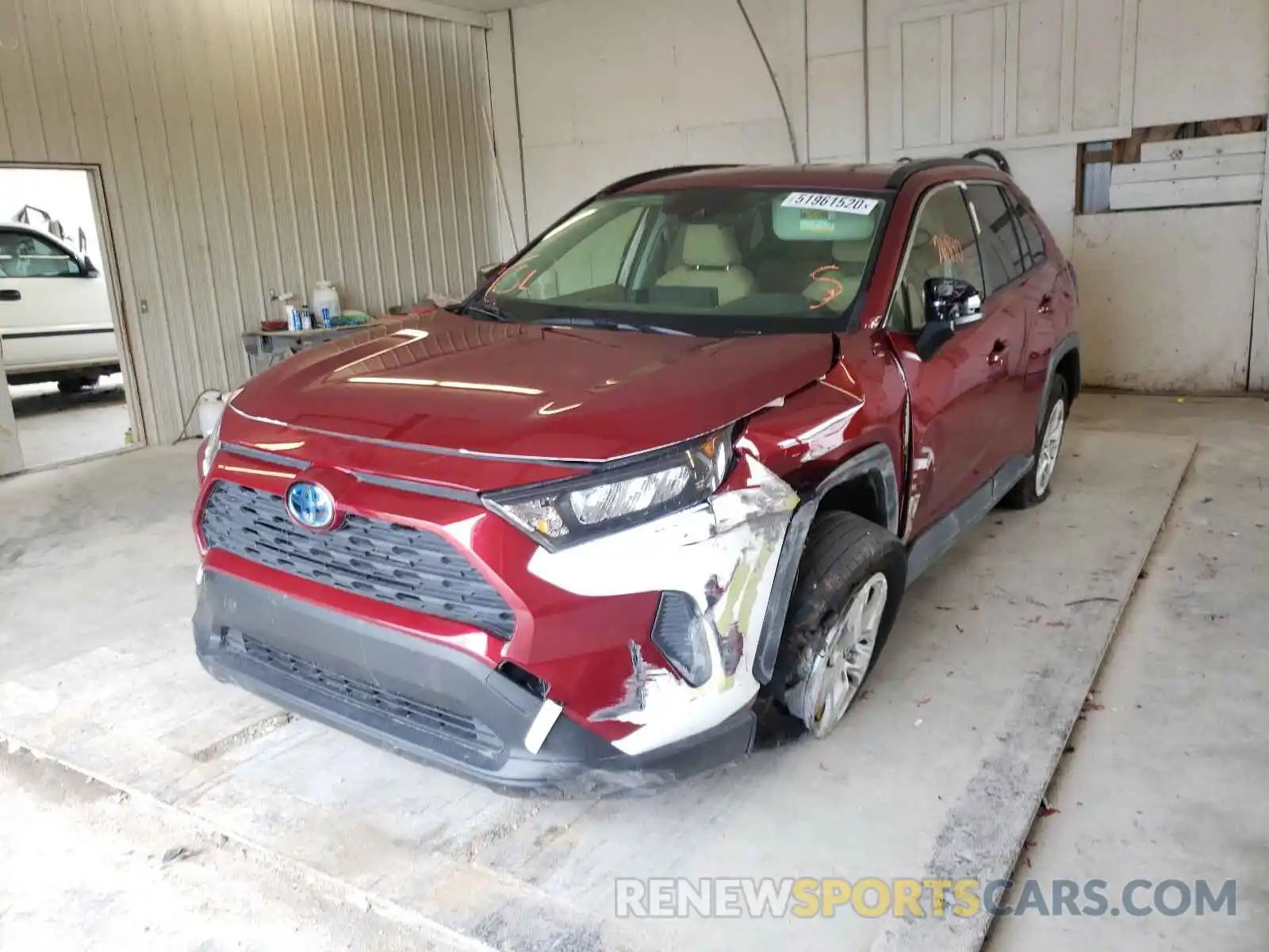 2 Photograph of a damaged car JTMLWRFV2KD035394 TOYOTA RAV4 2019