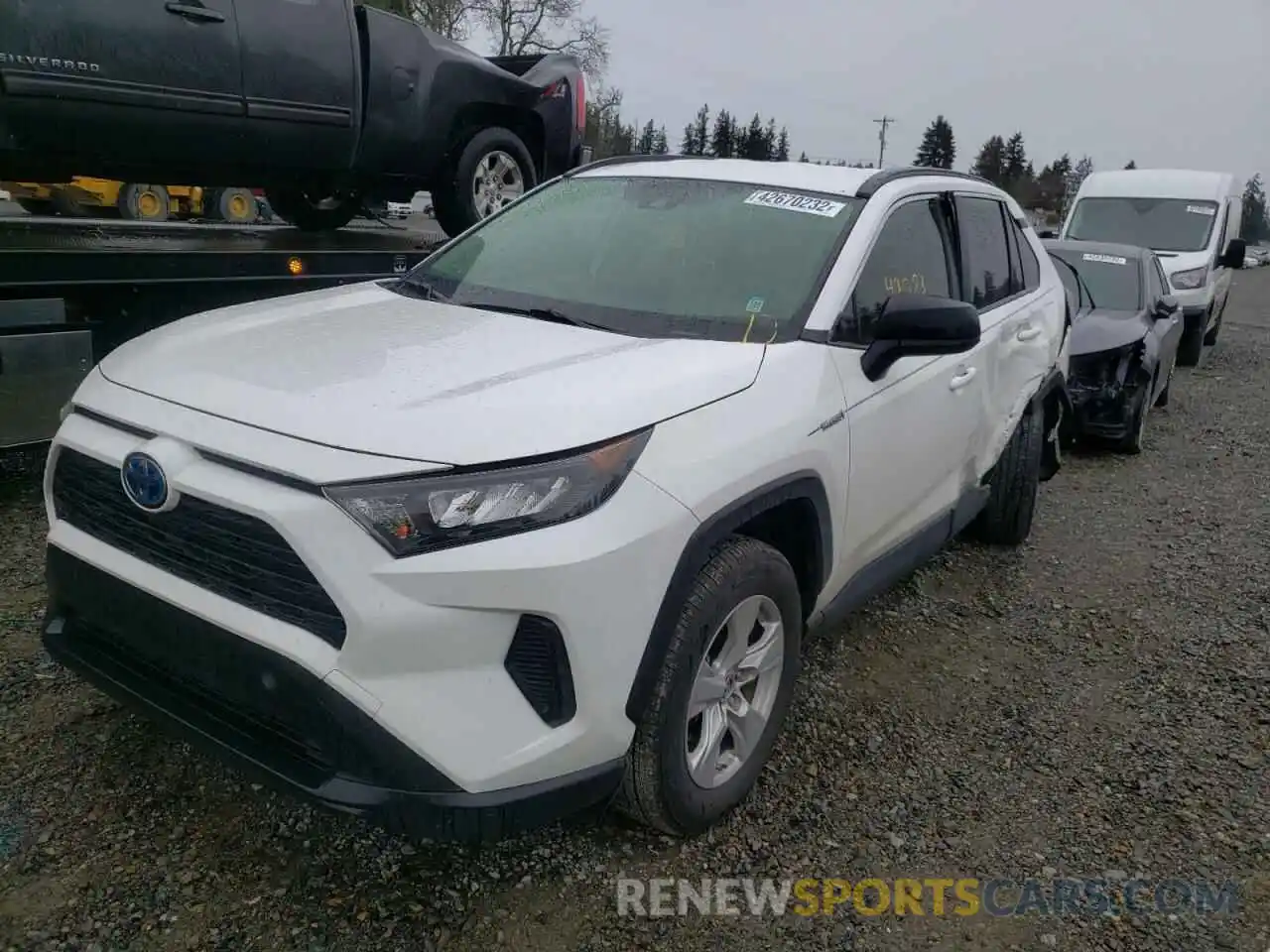 2 Фотография поврежденного автомобиля JTMLWRFV3KD013999 TOYOTA RAV4 2019