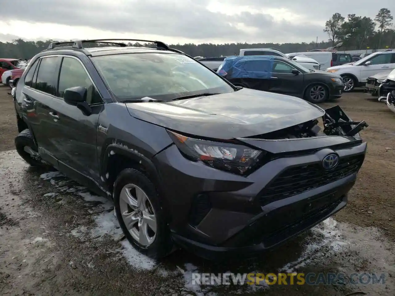 1 Photograph of a damaged car JTMLWRFV3KD020354 TOYOTA RAV4 2019