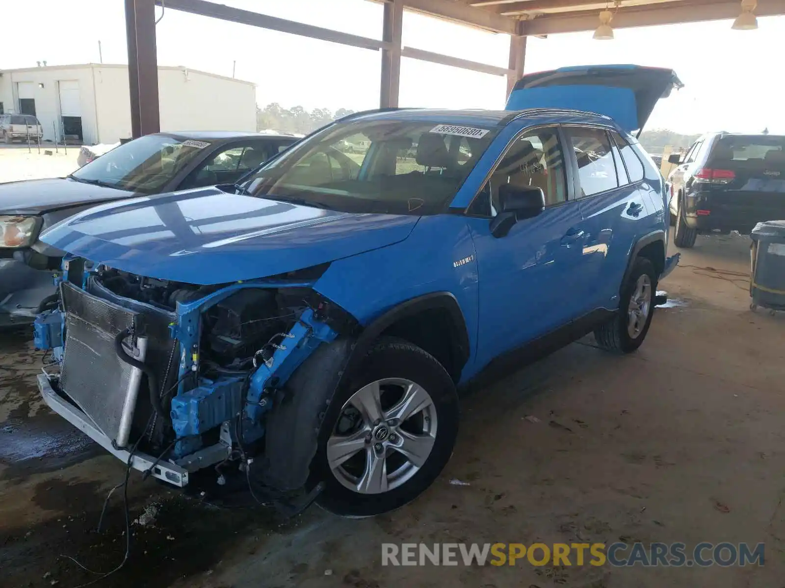 2 Photograph of a damaged car JTMLWRFV3KD036313 TOYOTA RAV4 2019