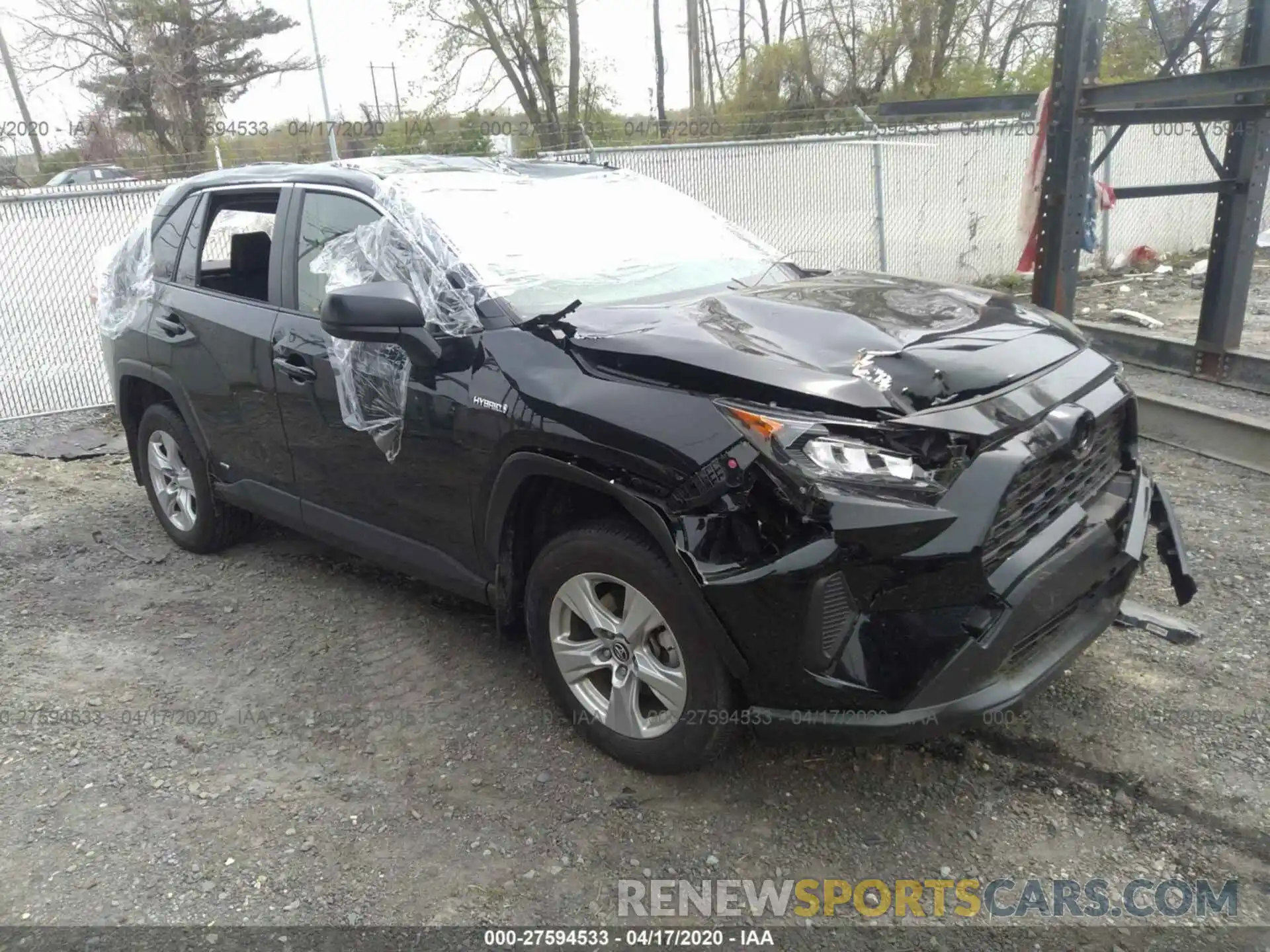 1 Photograph of a damaged car JTMLWRFV4KD512486 TOYOTA RAV4 2019