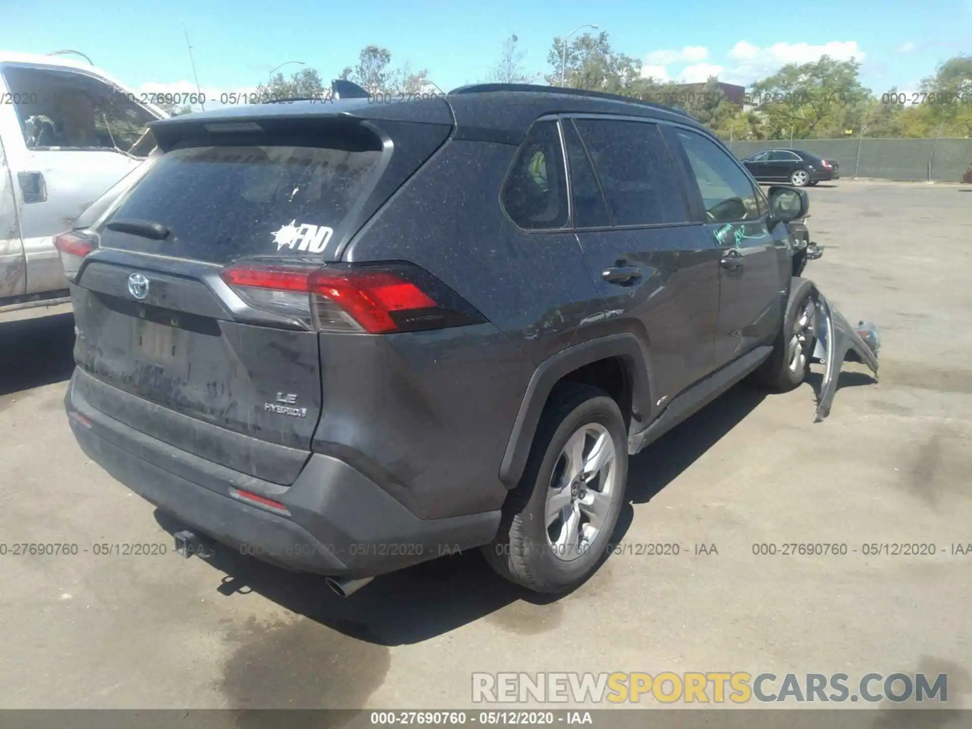 4 Фотография поврежденного автомобиля JTMLWRFV5KD011395 TOYOTA RAV4 2019