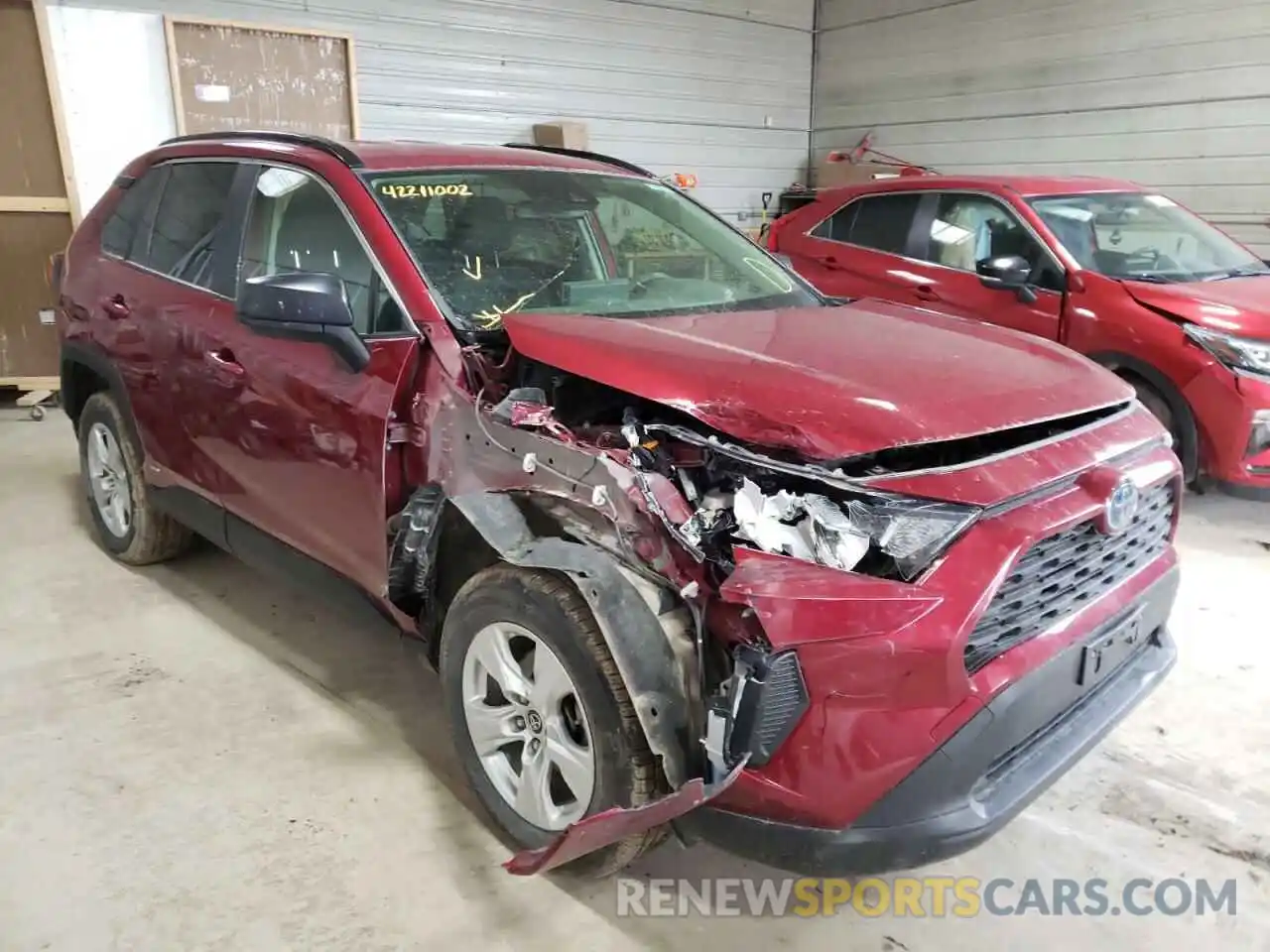 1 Photograph of a damaged car JTMLWRFV5KD023143 TOYOTA RAV4 2019