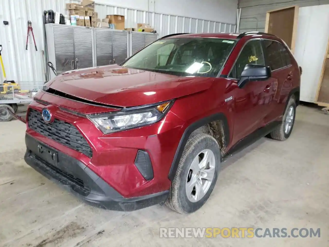 2 Photograph of a damaged car JTMLWRFV5KD023143 TOYOTA RAV4 2019