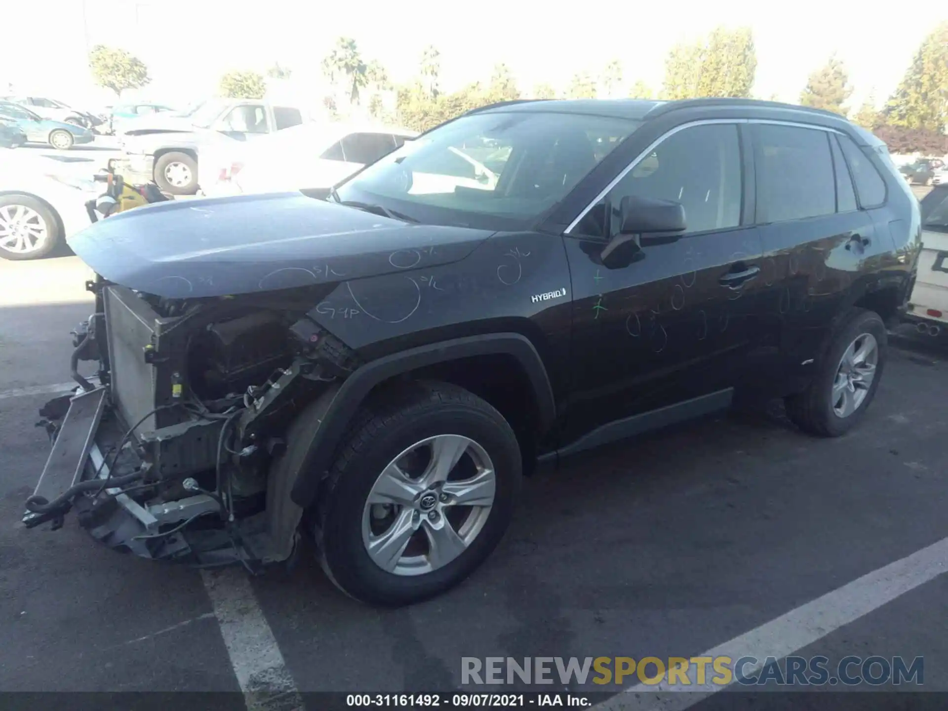 2 Photograph of a damaged car JTMLWRFV6KD004228 TOYOTA RAV4 2019