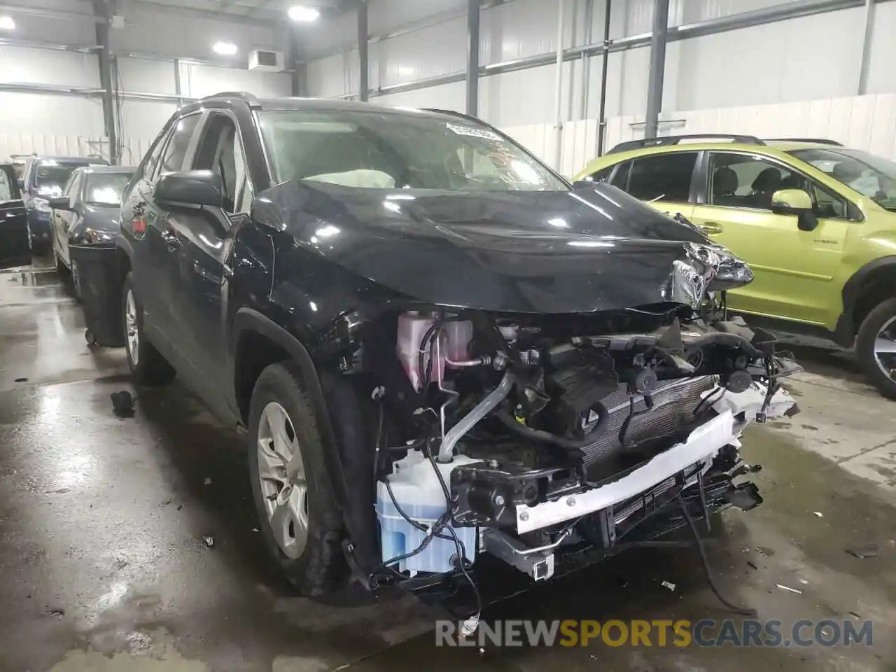 1 Photograph of a damaged car JTMLWRFV6KD022664 TOYOTA RAV4 2019