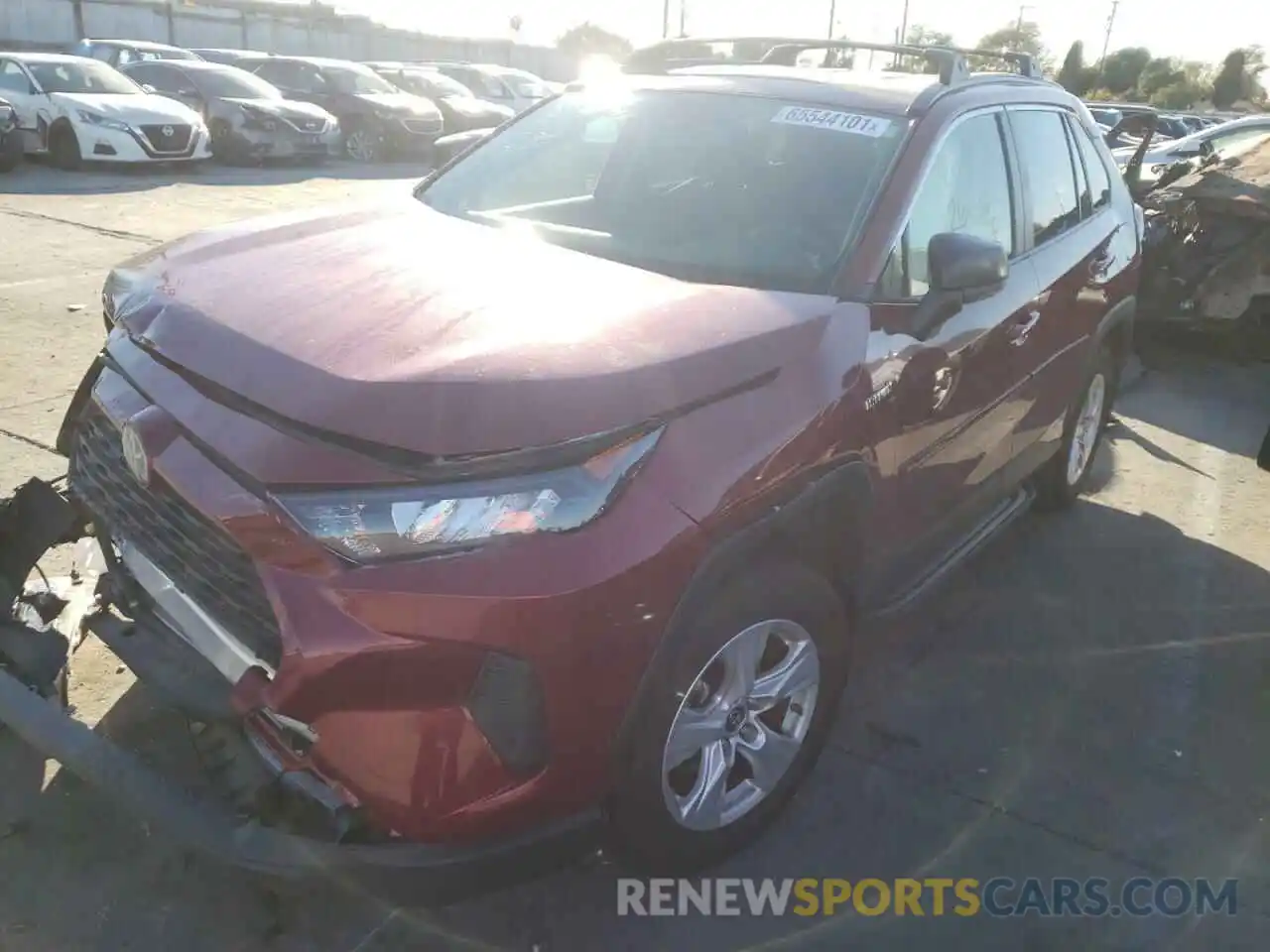 2 Photograph of a damaged car JTMLWRFV6KD027024 TOYOTA RAV4 2019