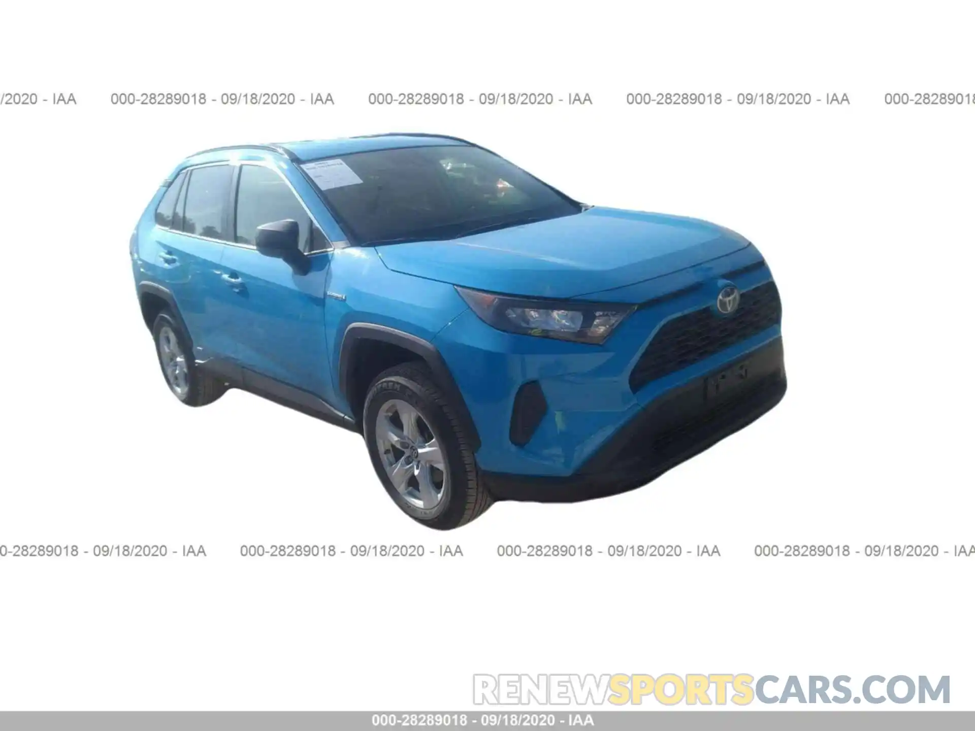 1 Photograph of a damaged car JTMLWRFV7KD023077 TOYOTA RAV4 2019