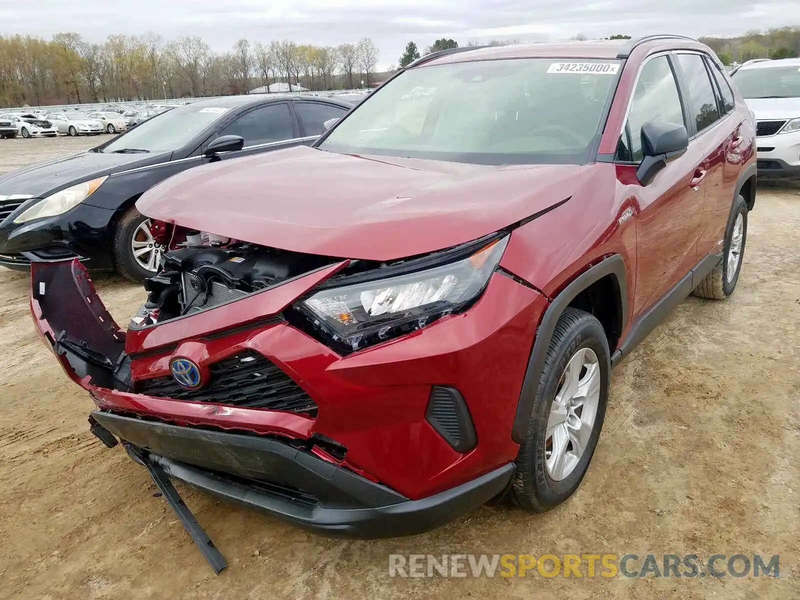 2 Photograph of a damaged car JTMLWRFV7KD041904 TOYOTA RAV4 2019