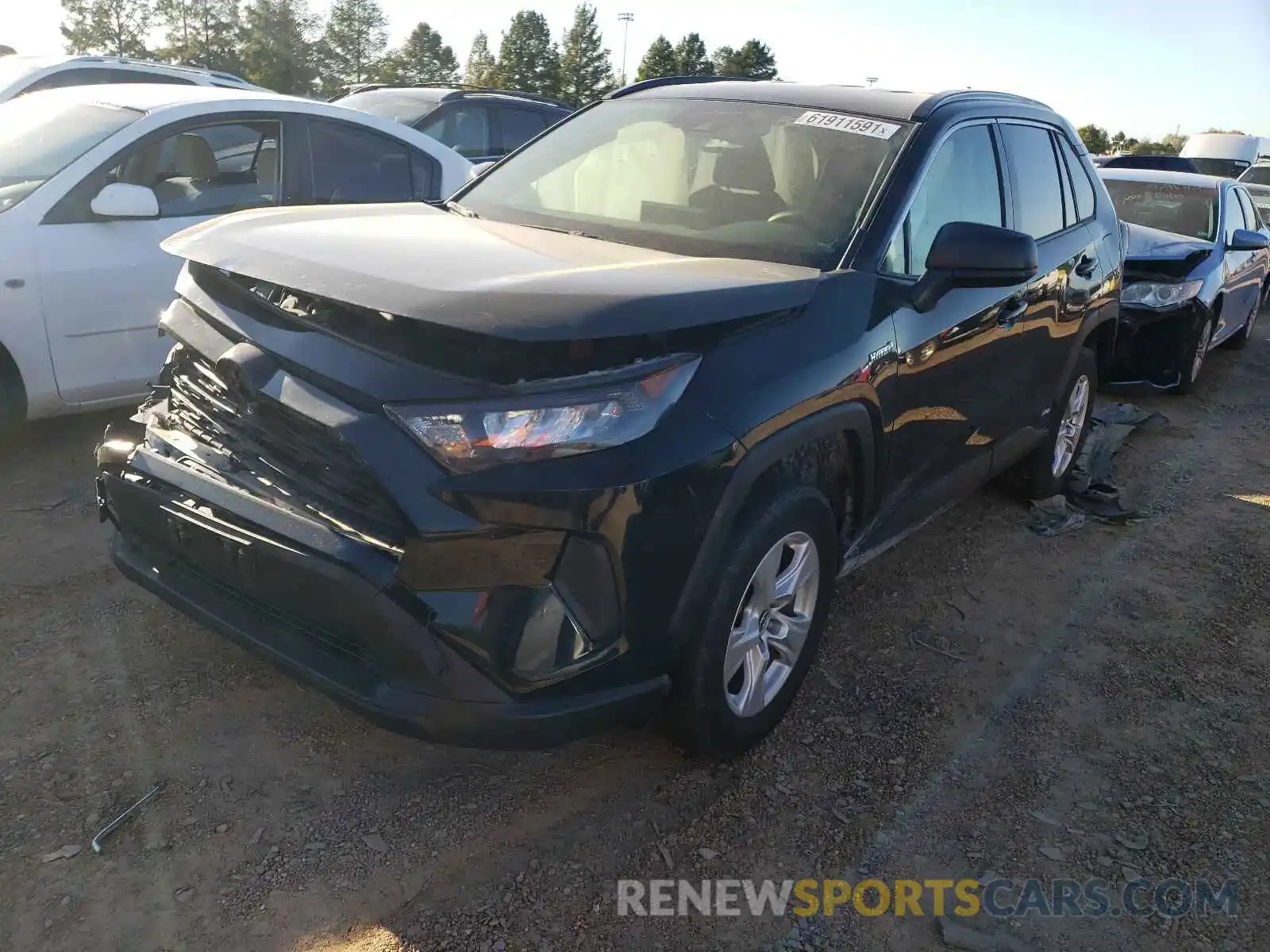 2 Photograph of a damaged car JTMLWRFV8KD035111 TOYOTA RAV4 2019