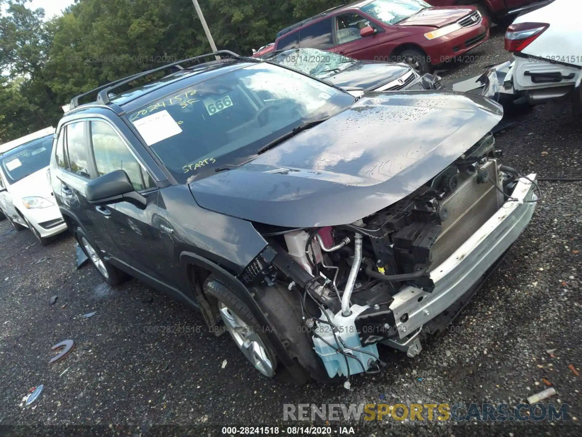 1 Photograph of a damaged car JTMLWRFVXKD004796 TOYOTA RAV4 2019