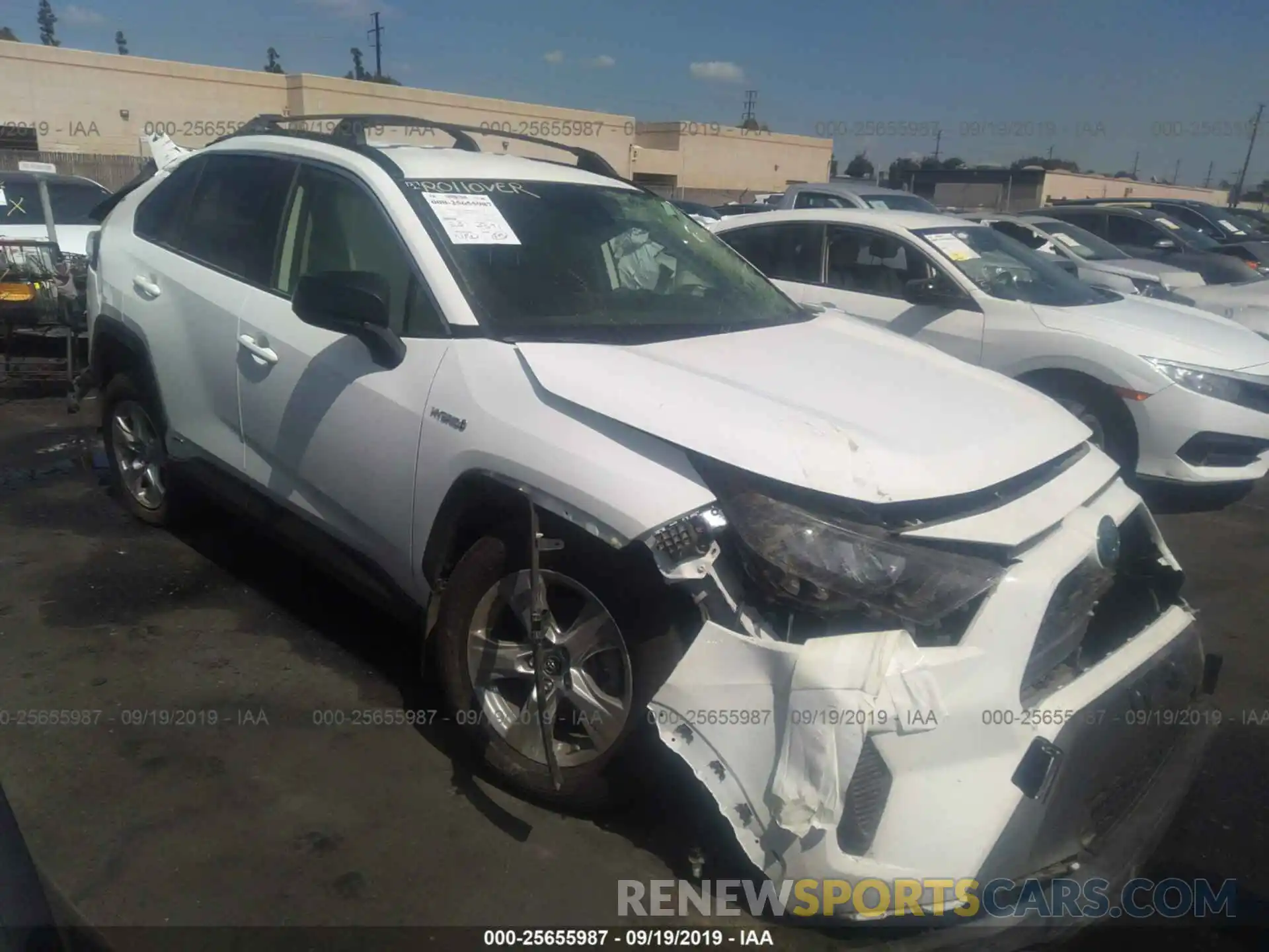 1 Photograph of a damaged car JTMLWRFVXKD009626 TOYOTA RAV4 2019