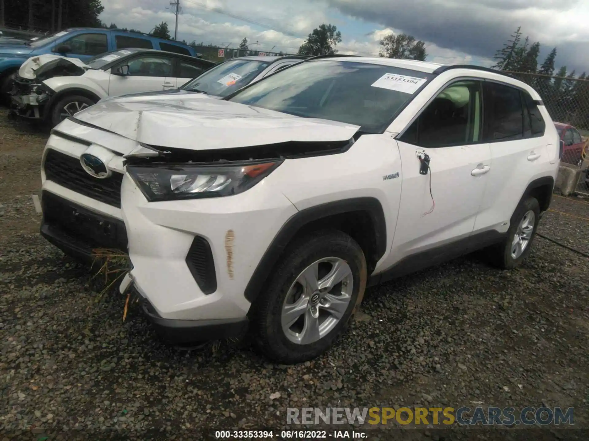 2 Фотография поврежденного автомобиля JTMLWRFVXKD016107 TOYOTA RAV4 2019