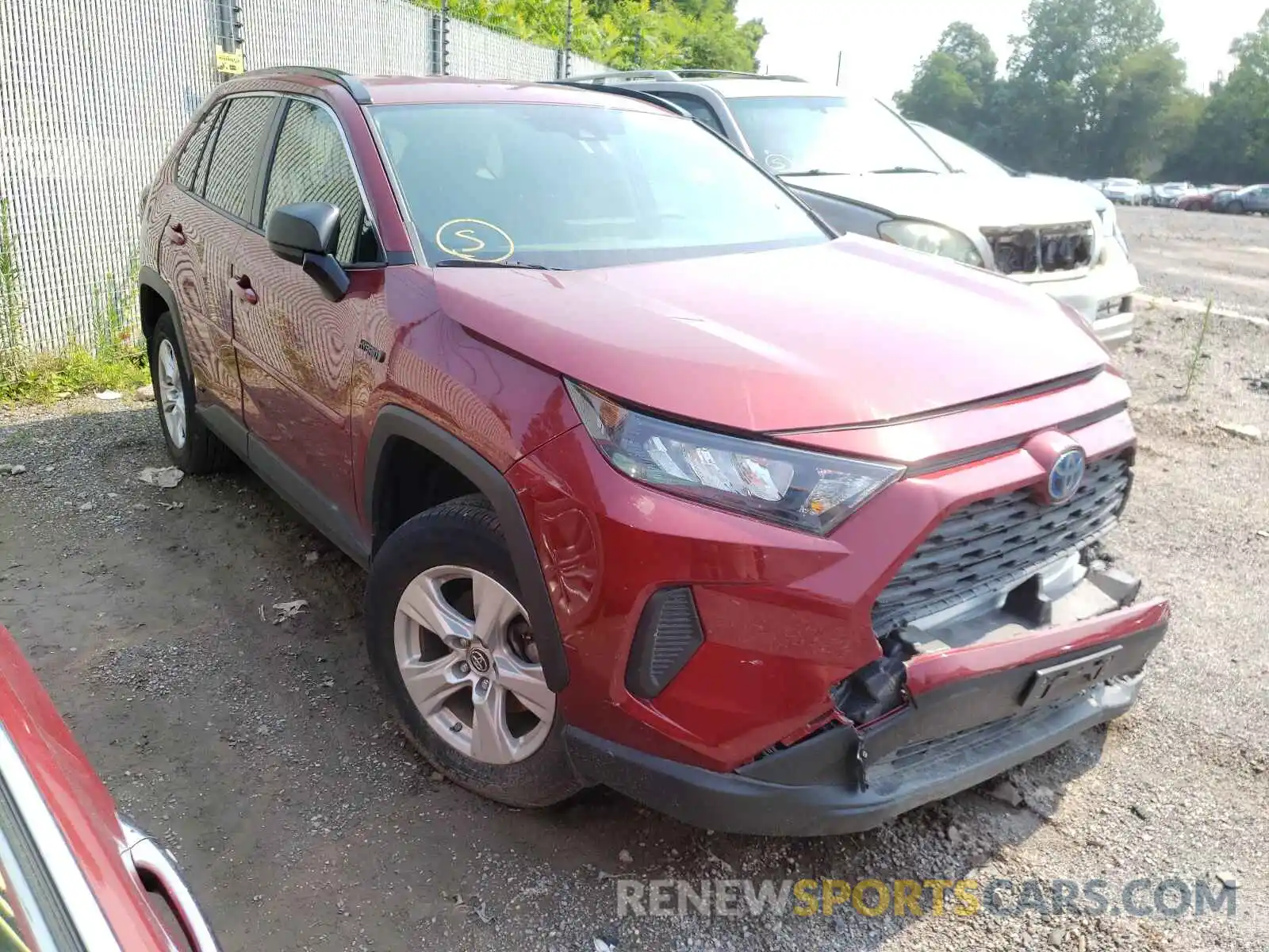 1 Photograph of a damaged car JTMLWRFVXKD022523 TOYOTA RAV4 2019