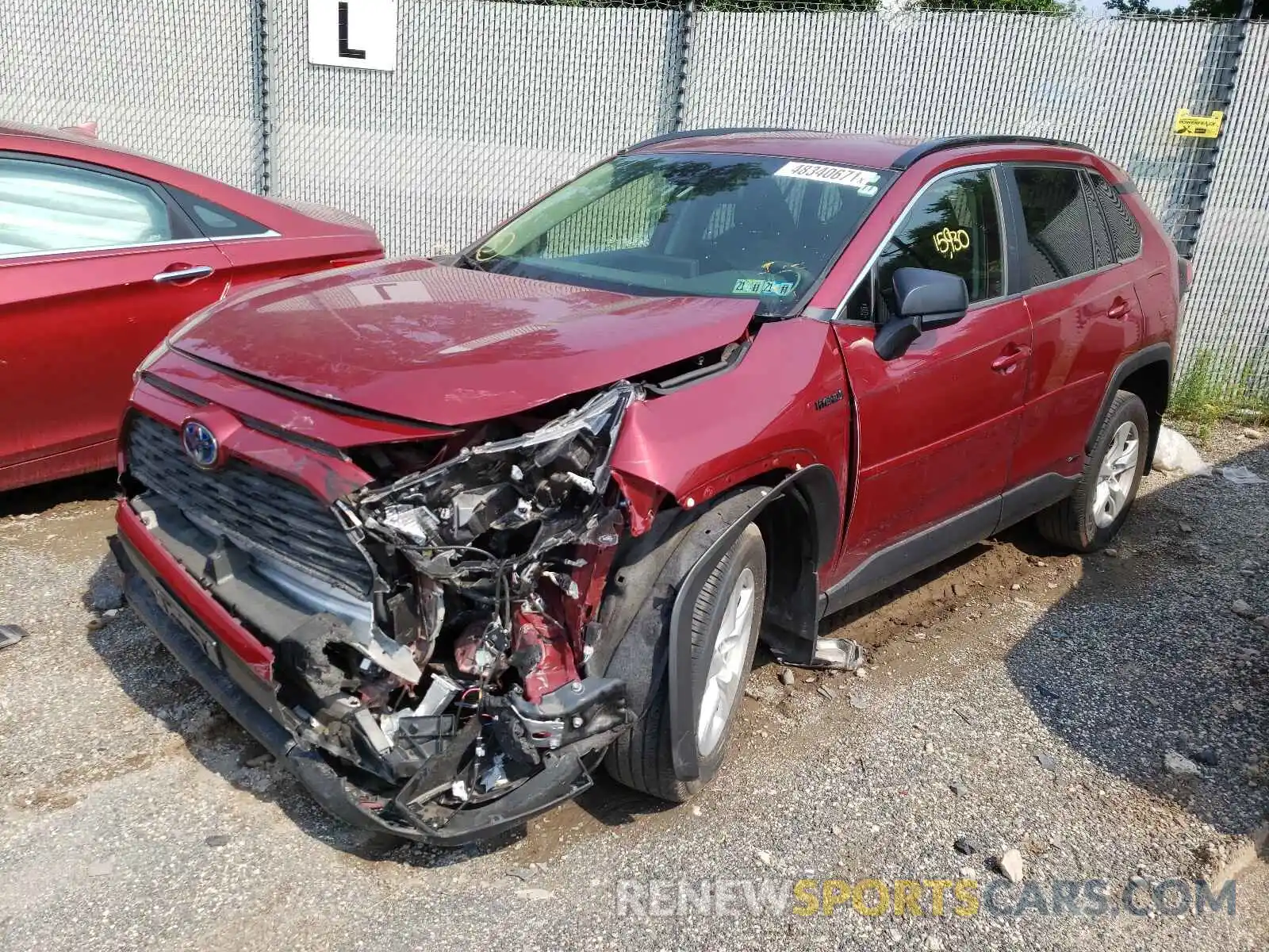 2 Photograph of a damaged car JTMLWRFVXKD022523 TOYOTA RAV4 2019