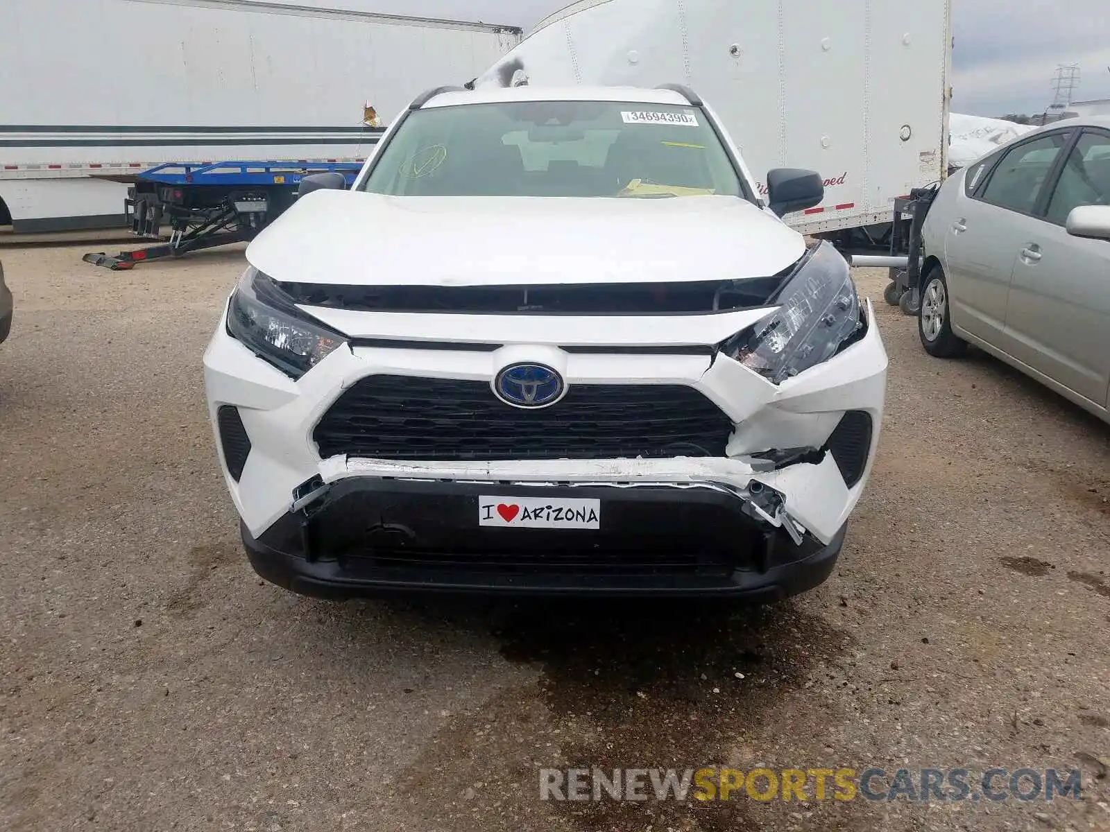 9 Фотография поврежденного автомобиля JTMLWRFVXKD025681 TOYOTA RAV4 2019