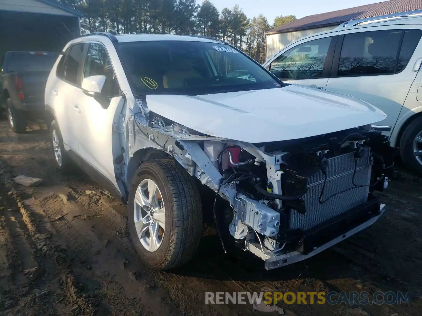 1 Photograph of a damaged car JTMMWRFV0KD010644 TOYOTA RAV4 2019